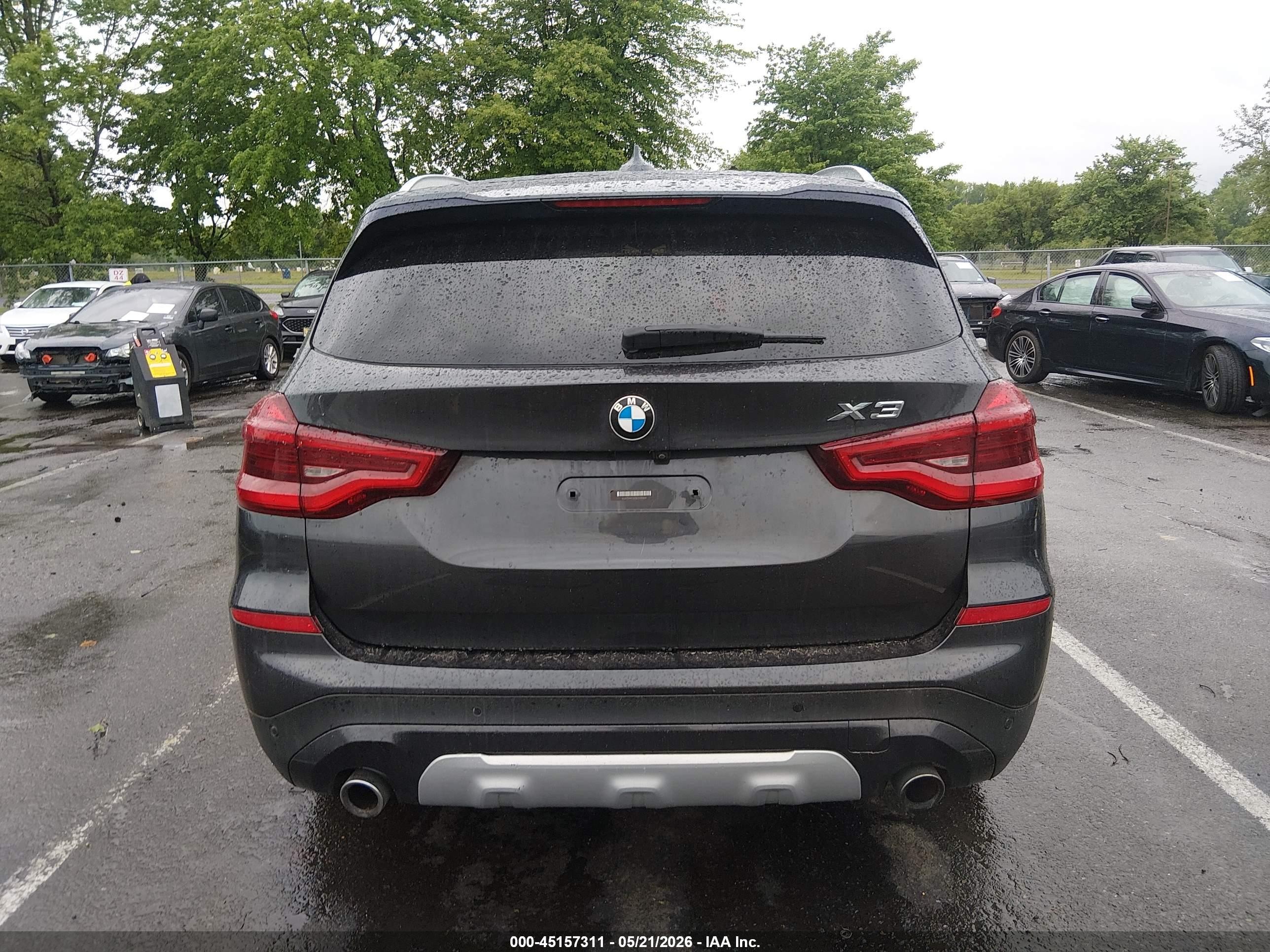 2018 Bmw X3 Xdrive30i Black vin: 5UXTR9C53JLD59309