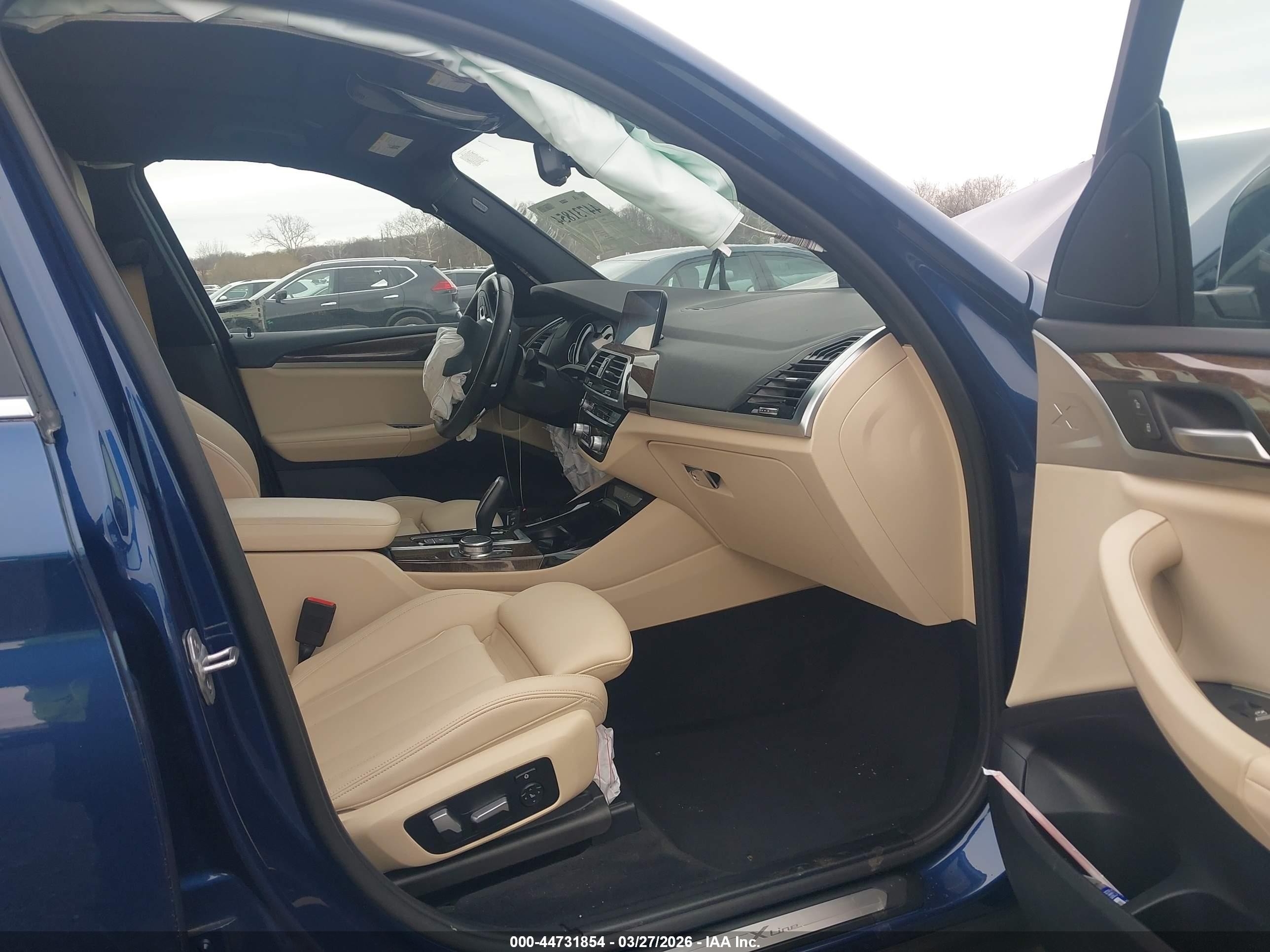 2019 Bmw X3 Xdrive30i Синий vin: 5UXTR9C53KLD91484