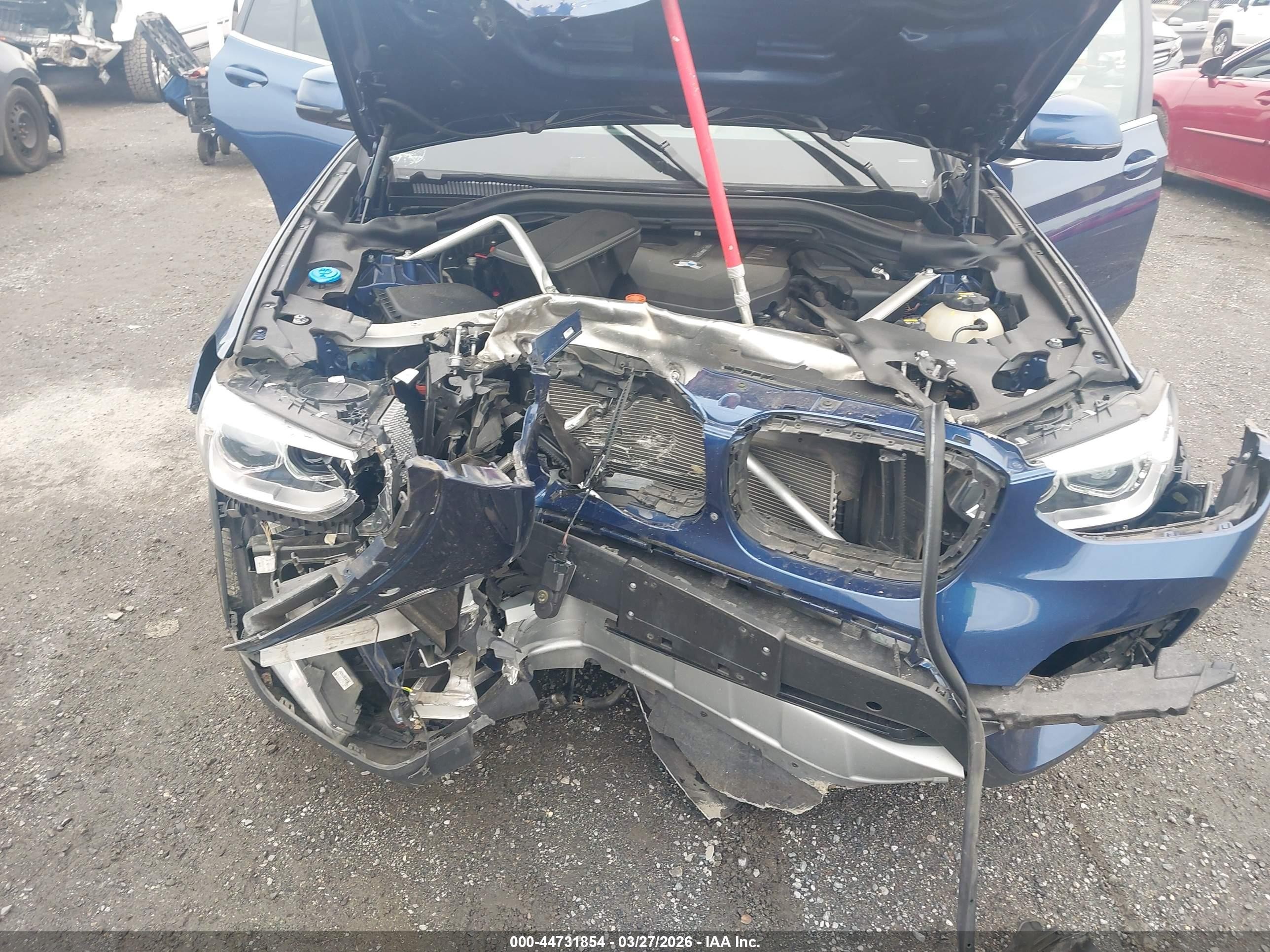 2019 Bmw X3 Xdrive30i Синий vin: 5UXTR9C53KLD91484