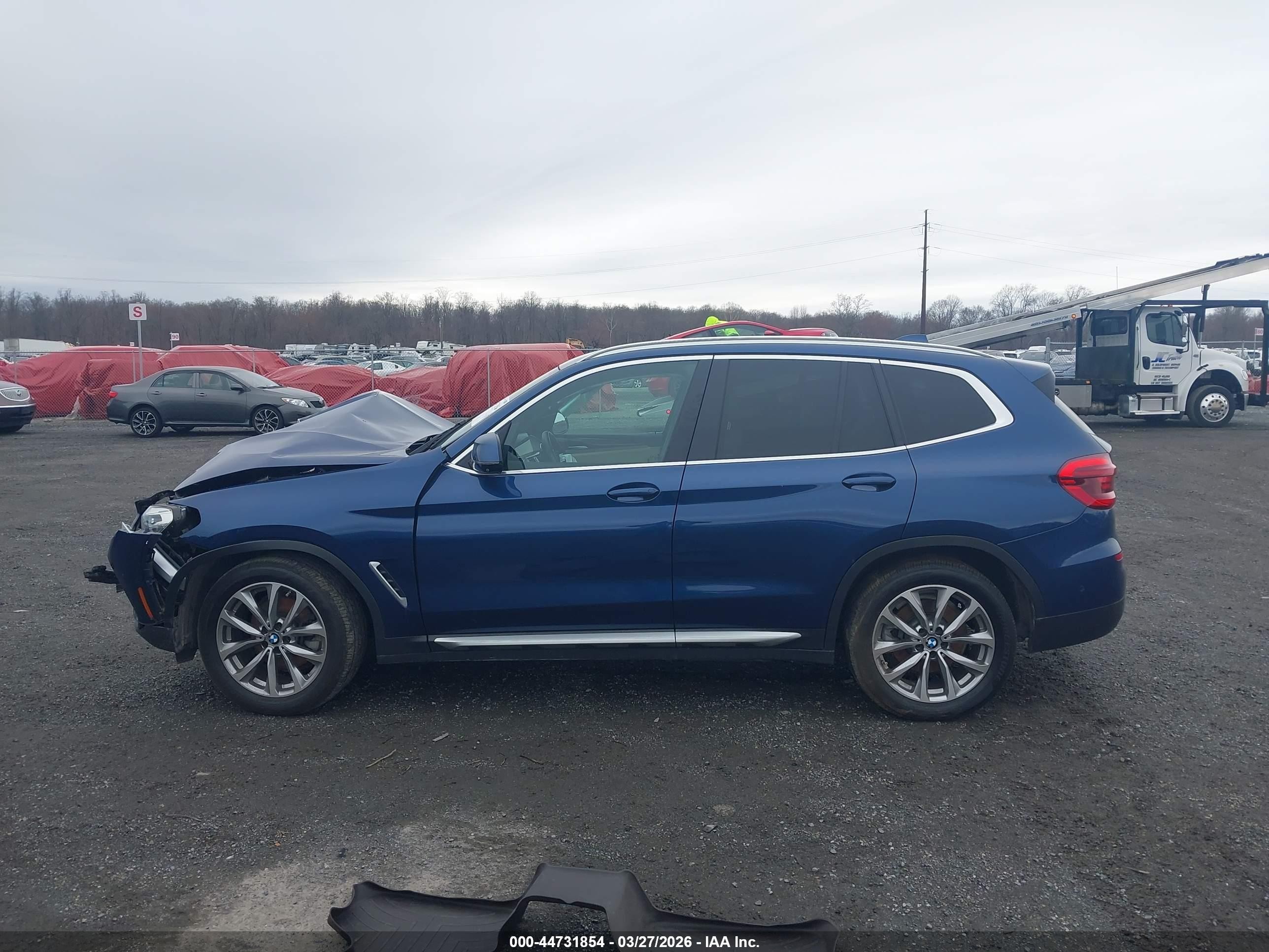 2019 Bmw X3 Xdrive30i Синий vin: 5UXTR9C53KLD91484