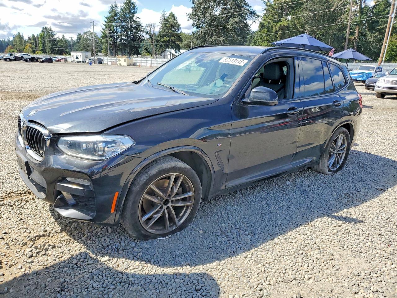 2019 Bmw X3 Xdrive30i Black vin: 5UXTR9C53KLP81305
