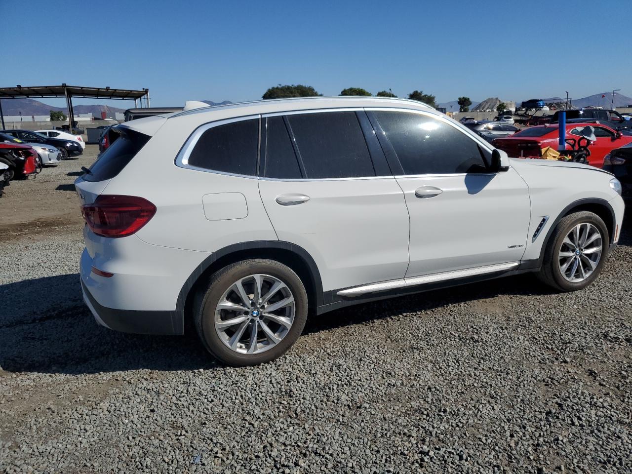 2018 Bmw X3 Xdrive30i White vin: 5UXTR9C54JLD60727