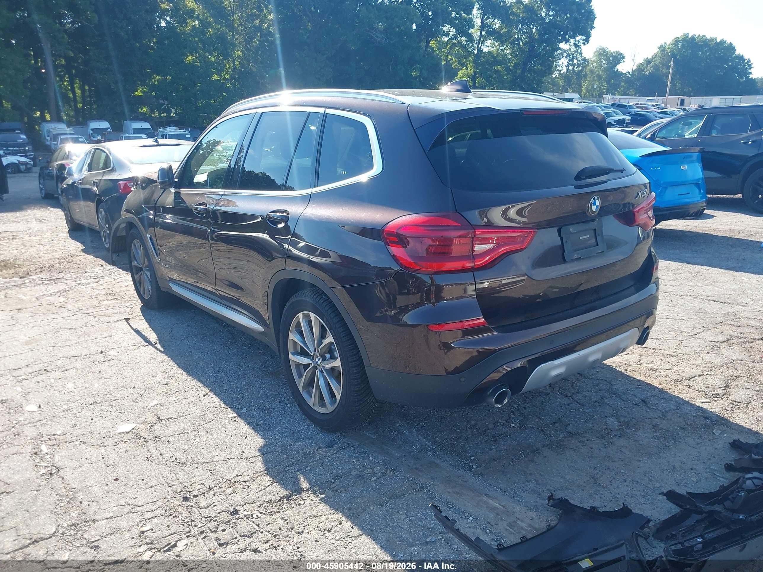 2018 Bmw X3 Xdrive30i Коричневый vin: 5UXTR9C54JLD61134