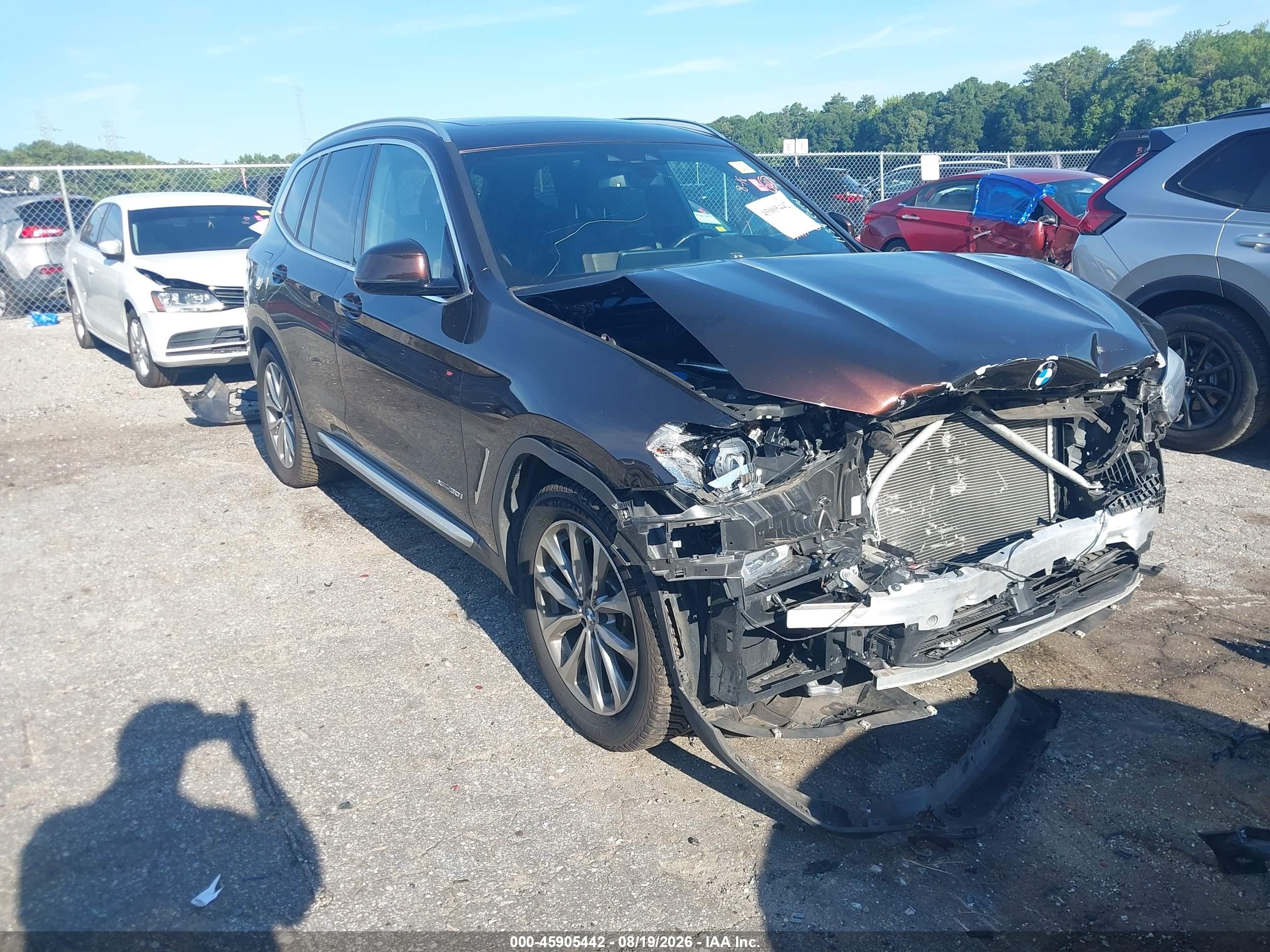 2018 Bmw X3 Xdrive30i Коричневый vin: 5UXTR9C54JLD61134