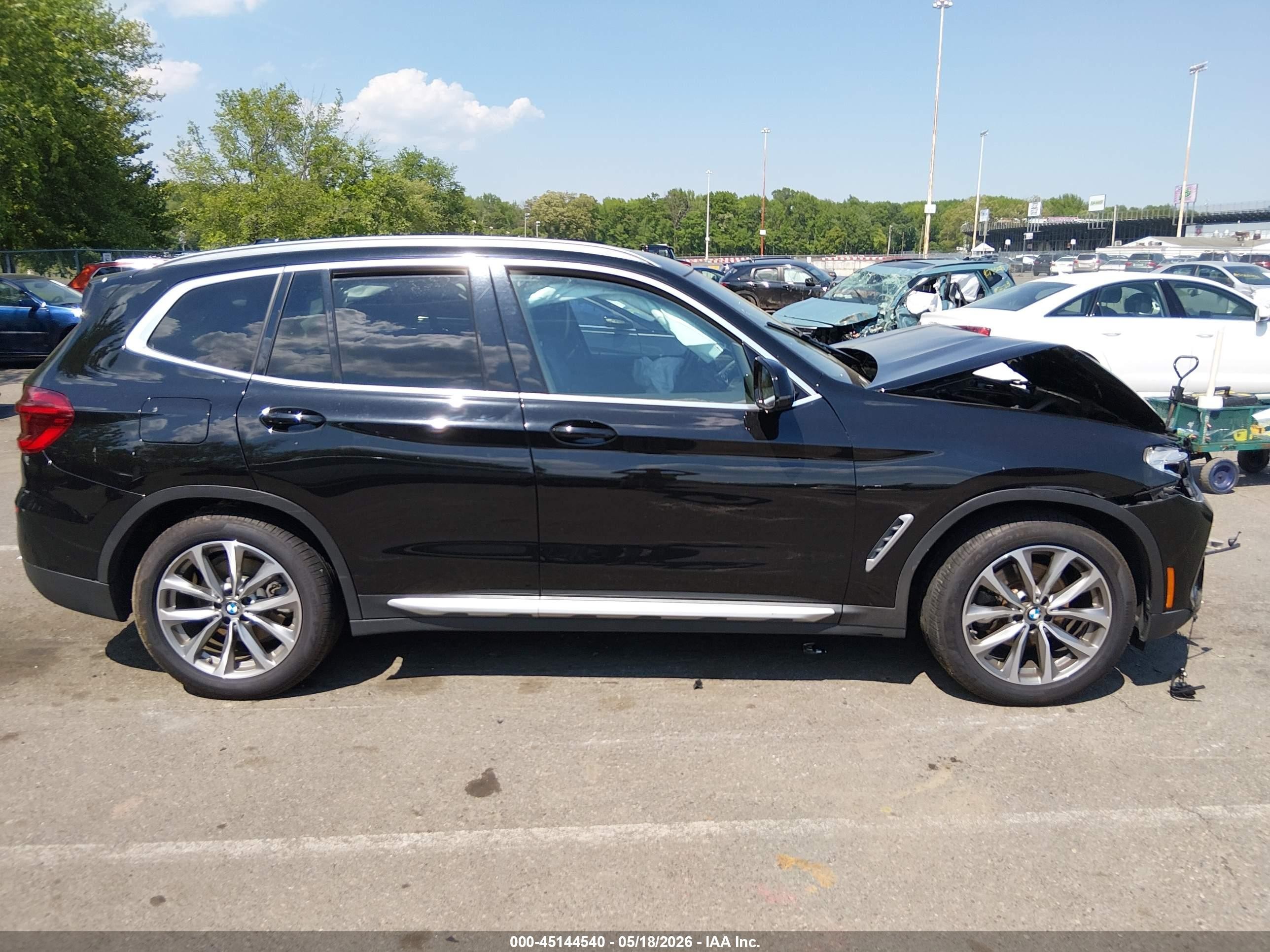 2019 Bmw X3 Xdrive30i Black vin: 5UXTR9C54KLE12536