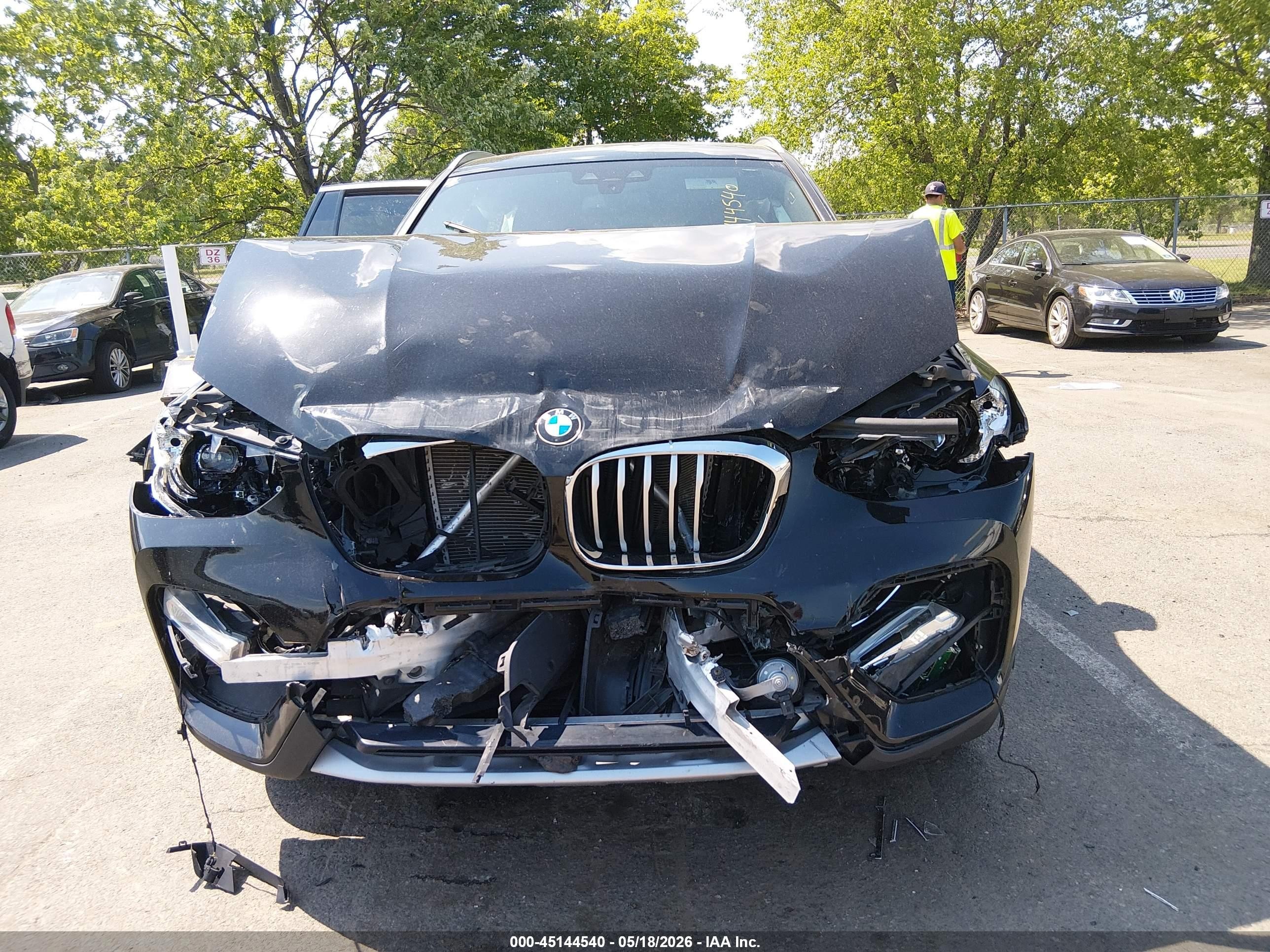 2019 Bmw X3 Xdrive30i Black vin: 5UXTR9C54KLE12536