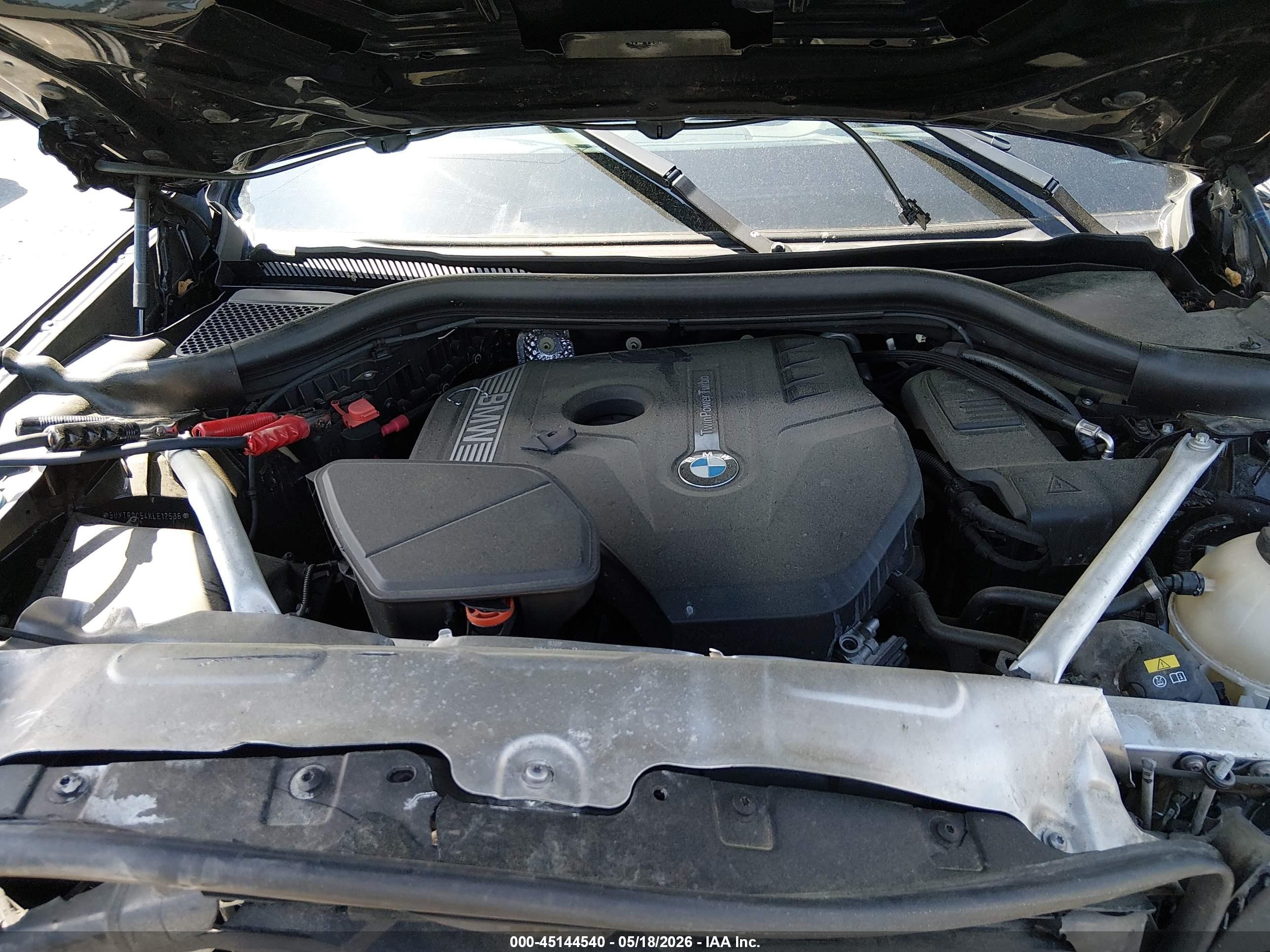 2019 Bmw X3 Xdrive30i Black vin: 5UXTR9C54KLE12536