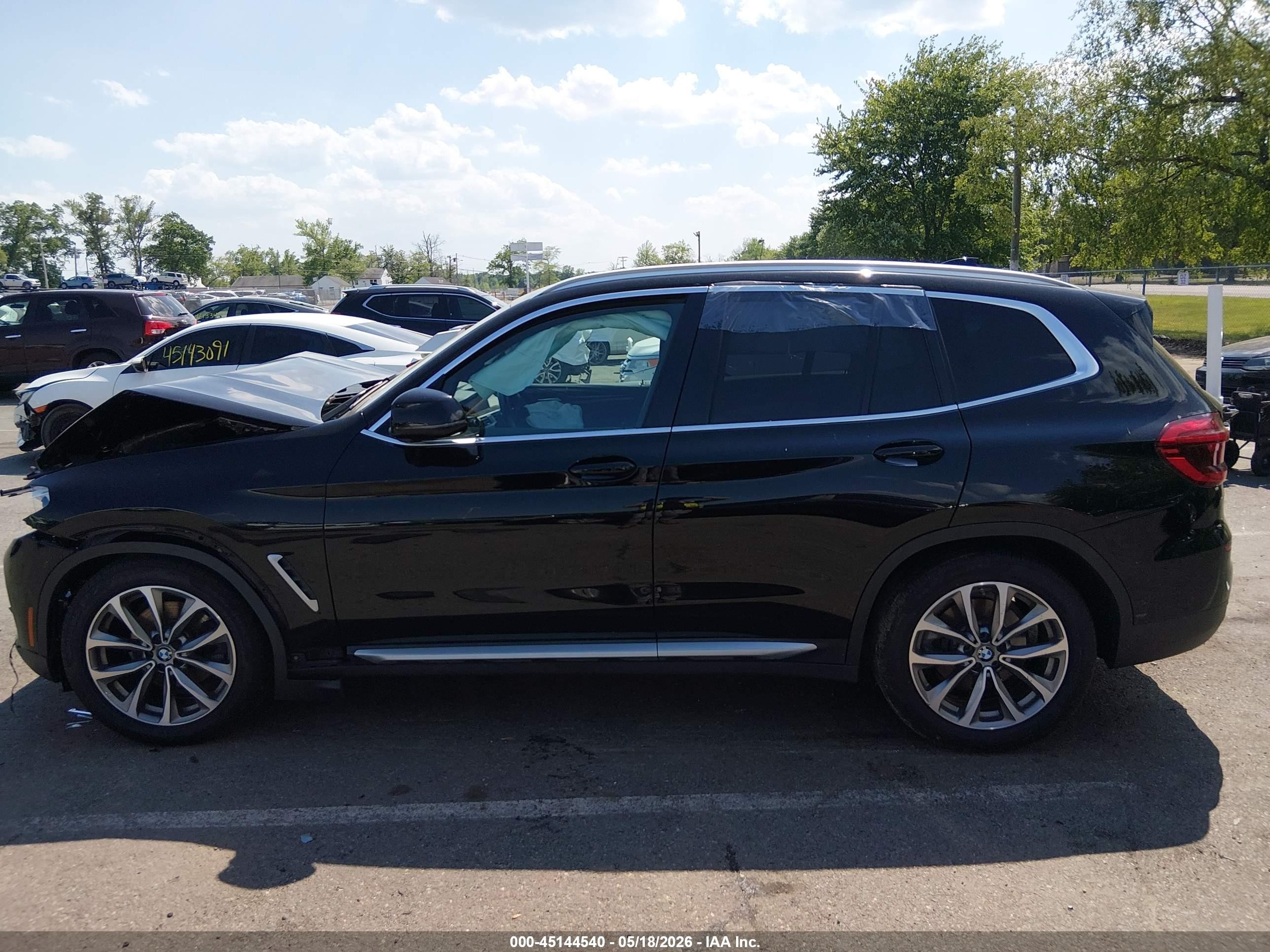 2019 Bmw X3 Xdrive30i Black vin: 5UXTR9C54KLE12536