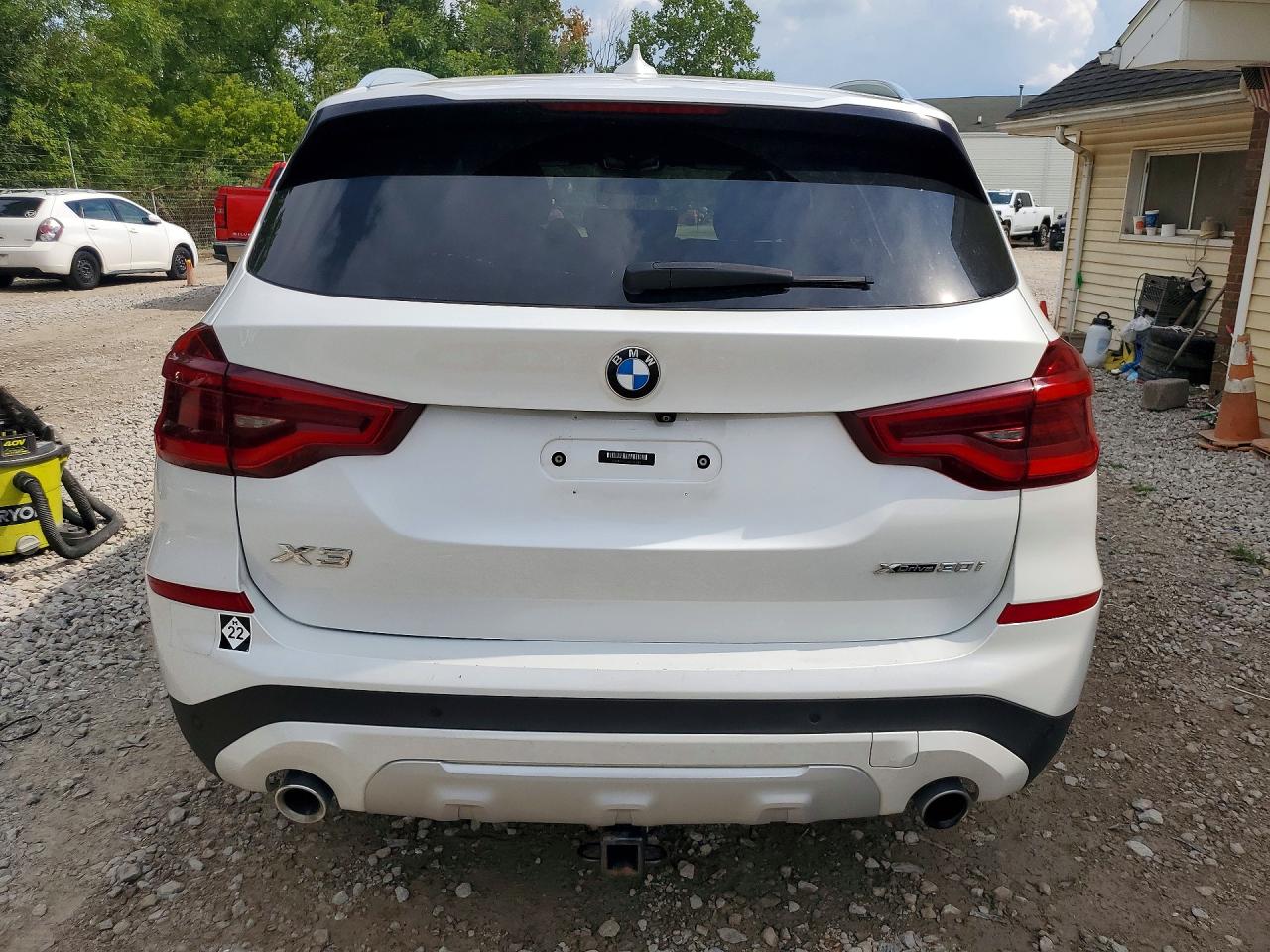 2019 Bmw X3 Xdrive30i White vin: 5UXTR9C56KLP81248