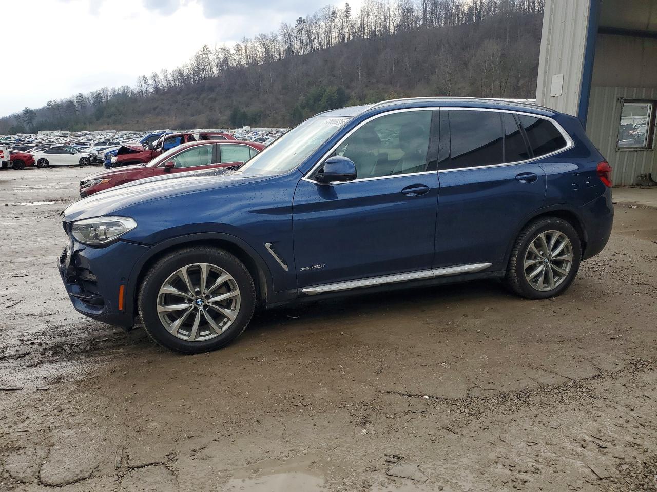 2018 Bmw X3 Xdrive30i Синий vin: 5UXTR9C57JLA13893