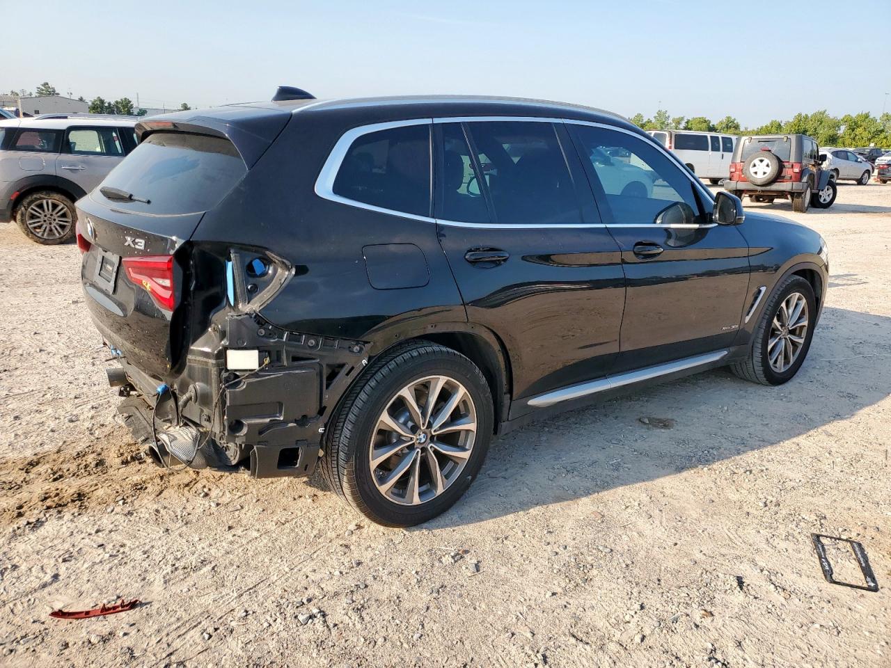 2018 Bmw X3 Xdrive30i Black vin: 5UXTR9C57JLD59426