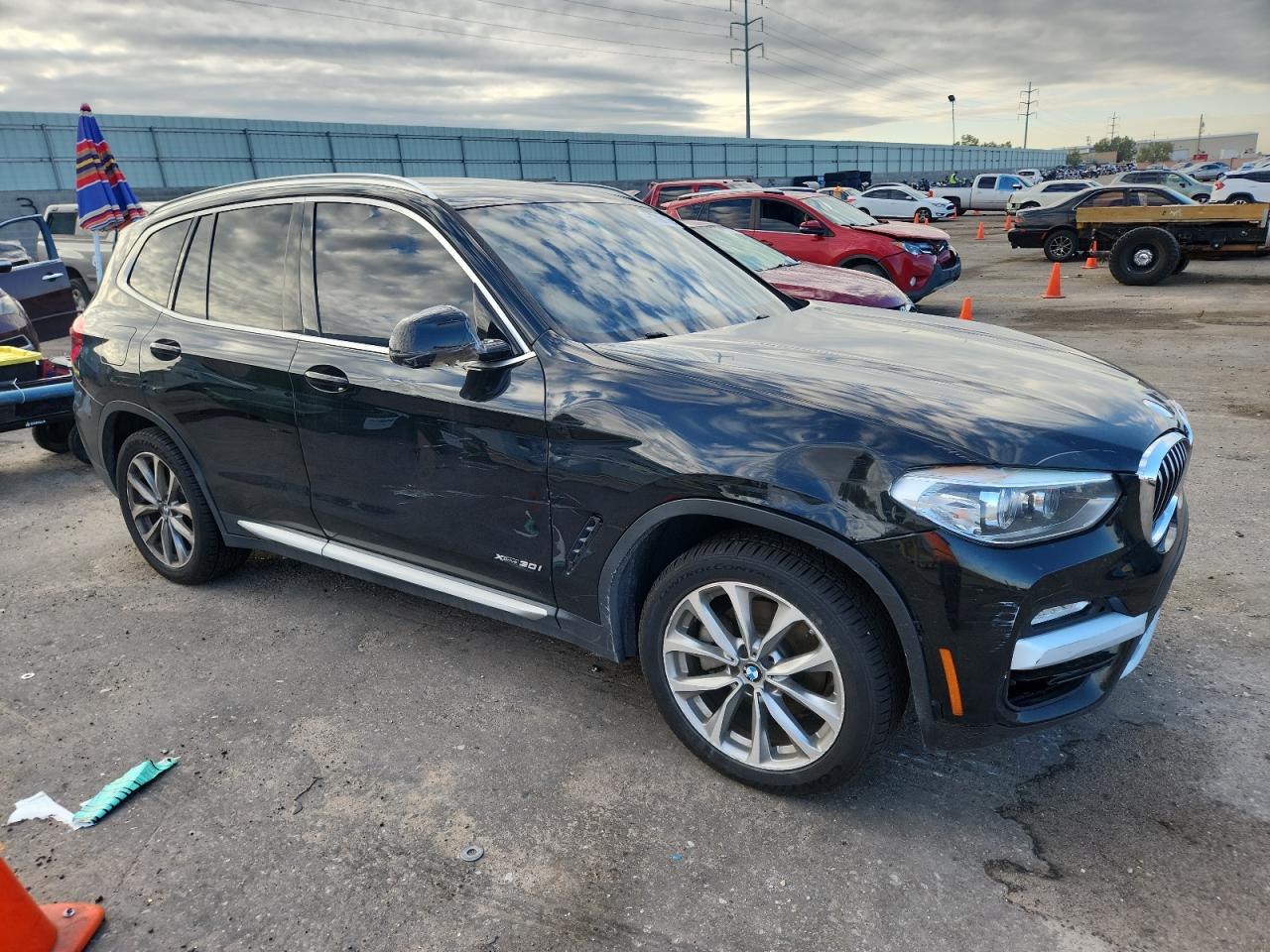 2018 Bmw X3 Xdrive30i Черный vin: 5UXTR9C58JLC77690