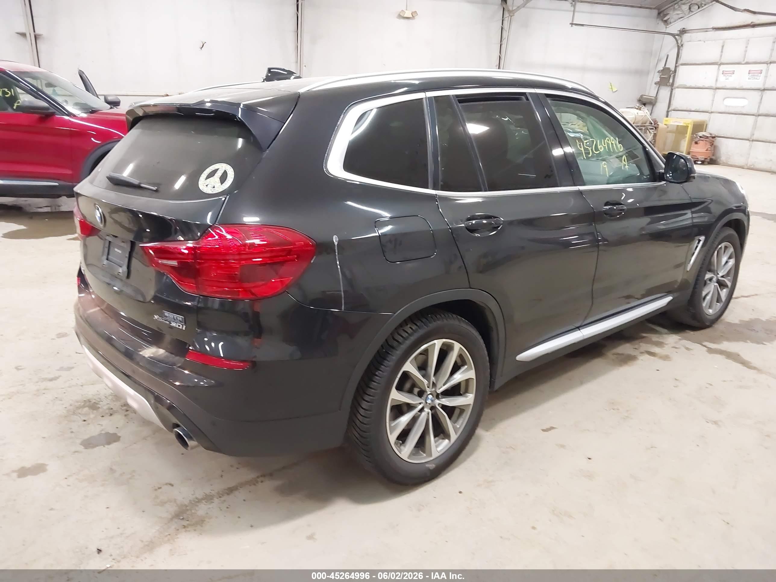 2019 Bmw X3 Xdrive30i Black vin: 5UXTR9C58KLD96616