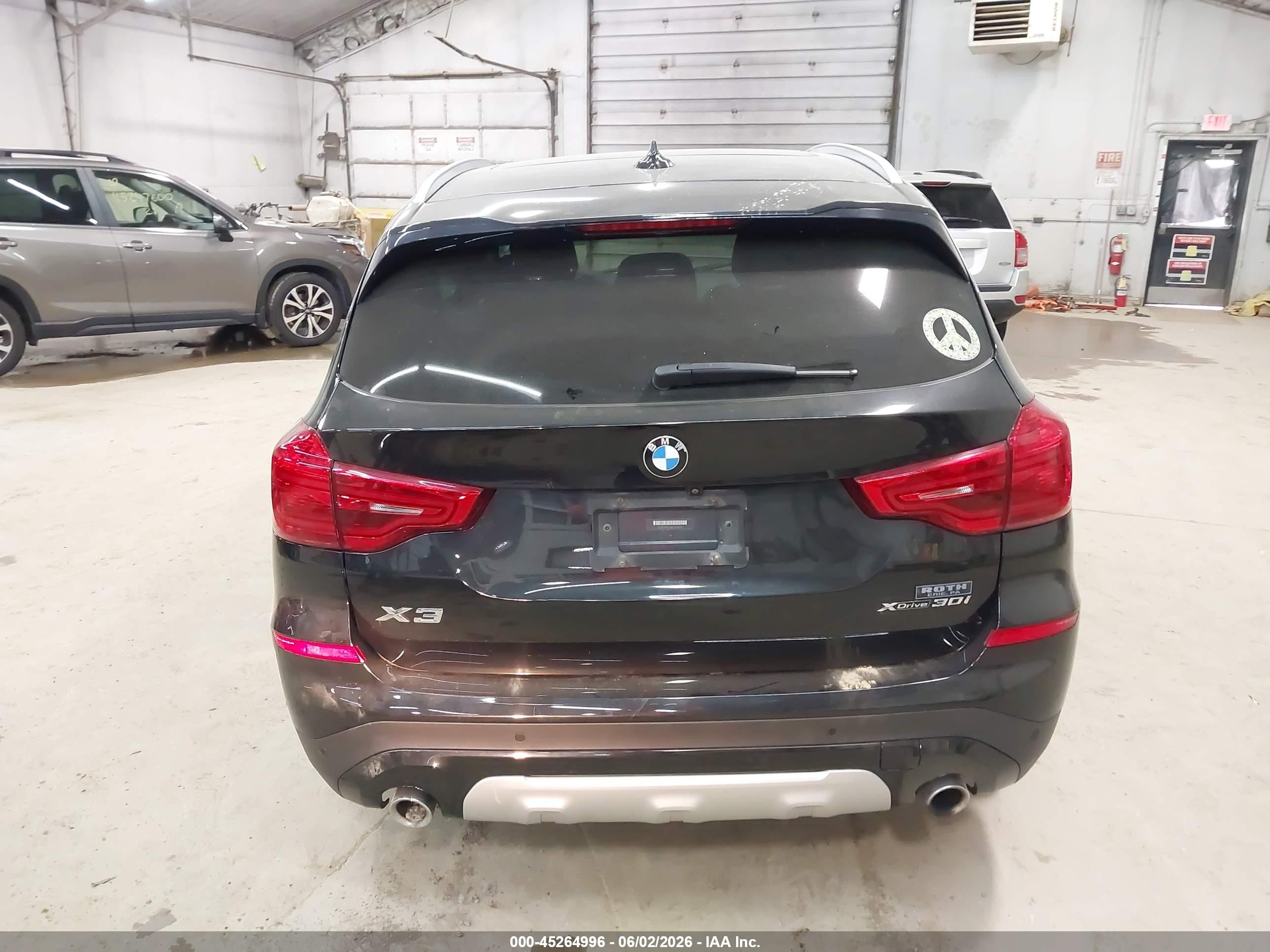 2019 Bmw X3 Xdrive30i Black vin: 5UXTR9C58KLD96616