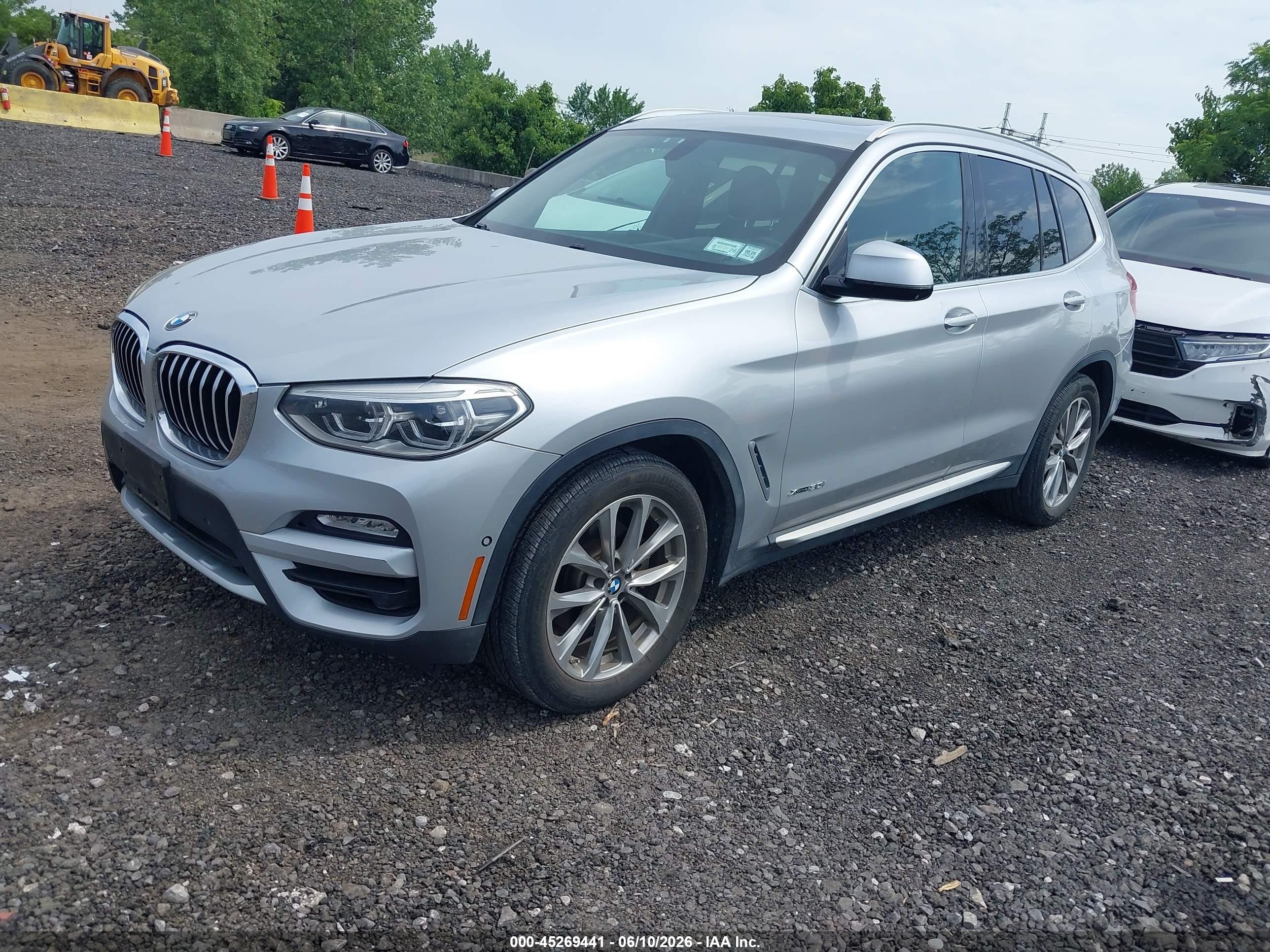 2018 Bmw X3 Xdrive30i Gray vin: 5UXTR9C59JLD61730
