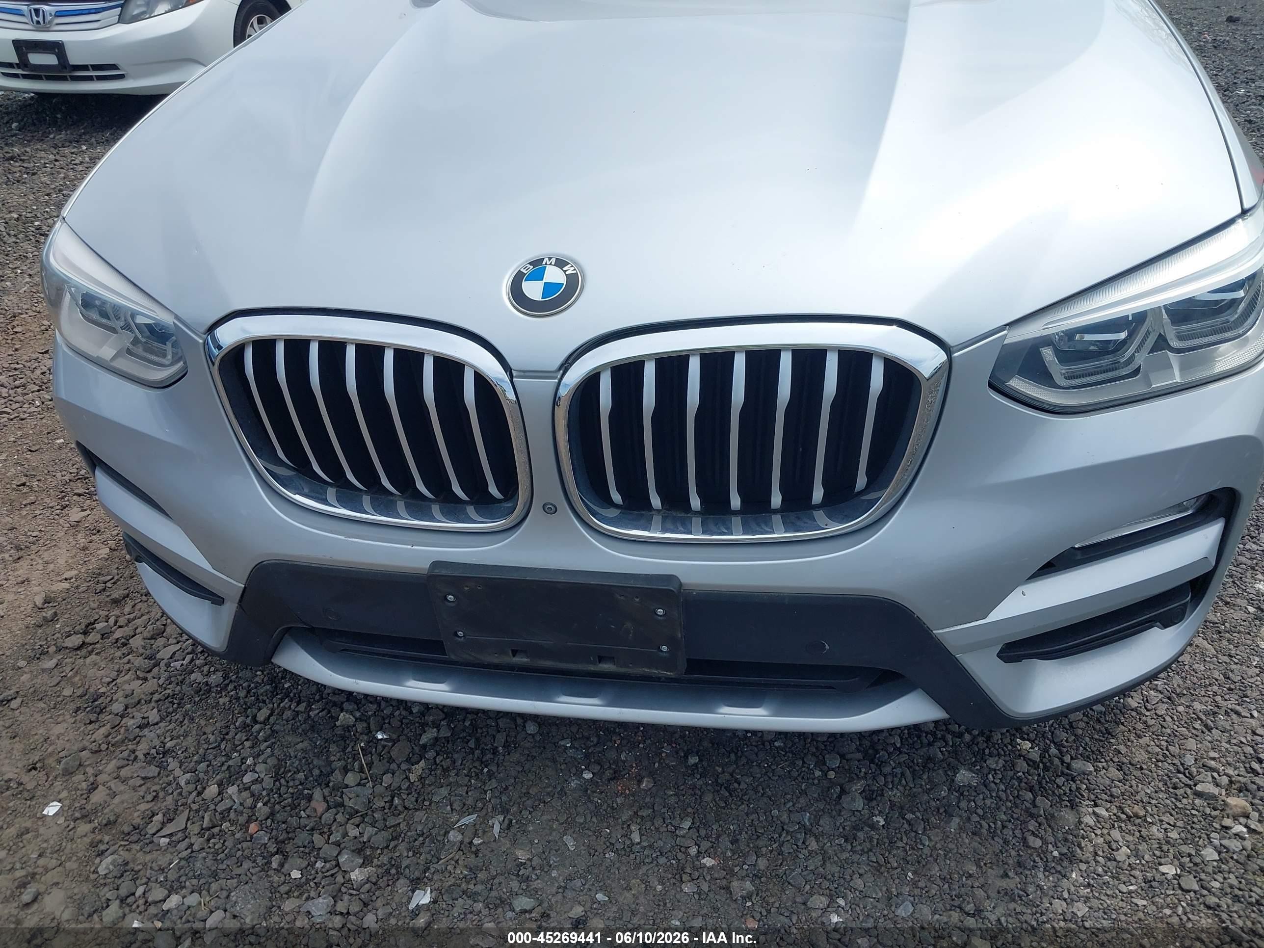 2018 Bmw X3 Xdrive30i Gray vin: 5UXTR9C59JLD61730