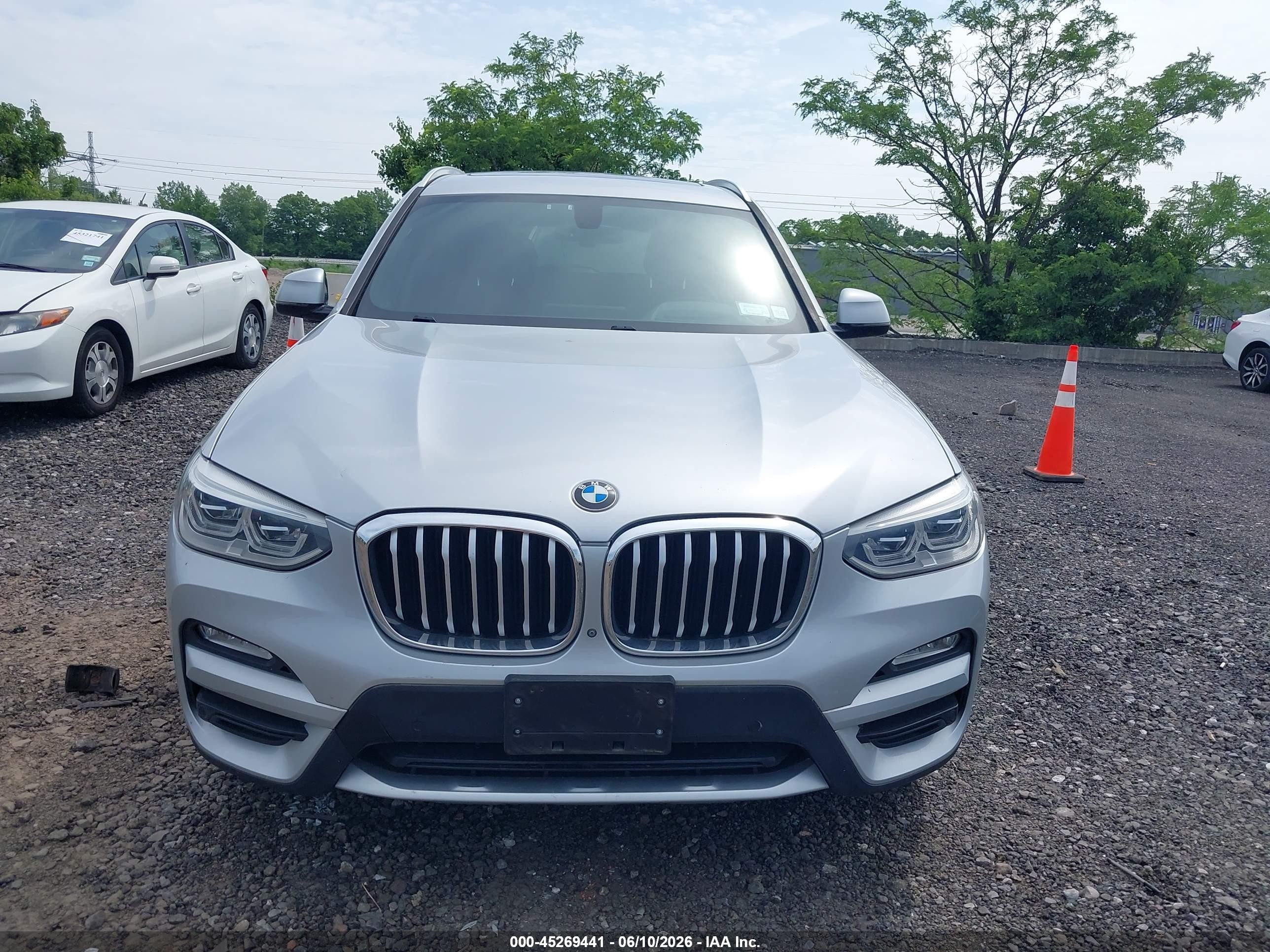 2018 Bmw X3 Xdrive30i Gray vin: 5UXTR9C59JLD61730