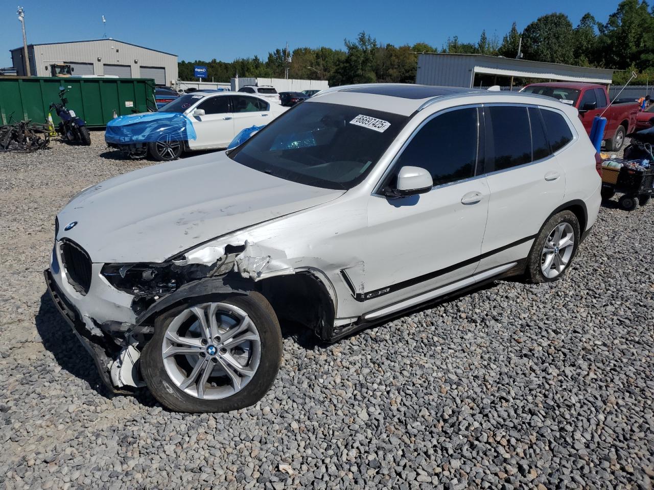 2018 Bmw X3 Xdrive30i White vin: 5UXTR9C5XJLC81160