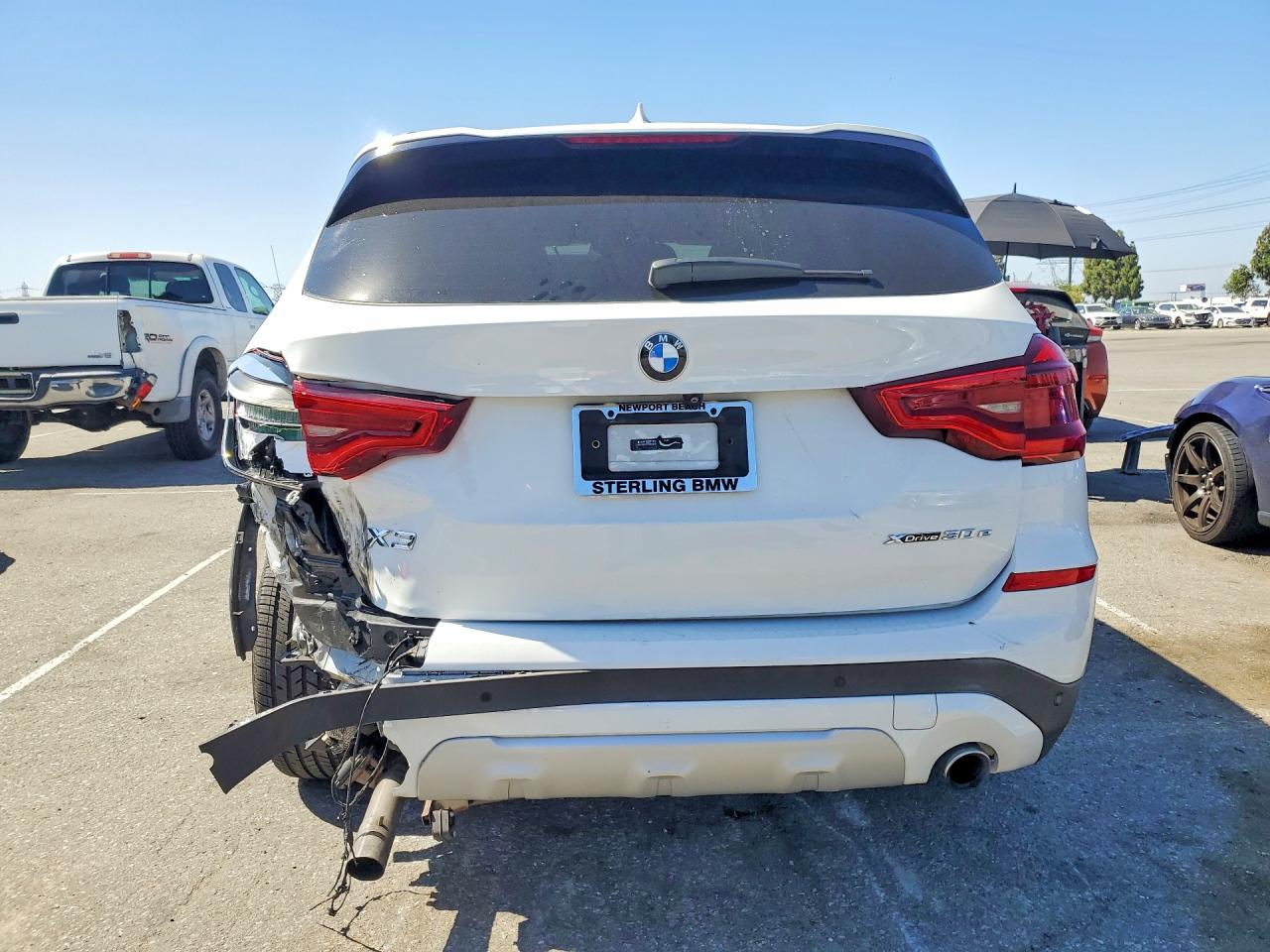2021 Bmw X3 Xdrive30e White vin: 5UXTS1C04M9H04374