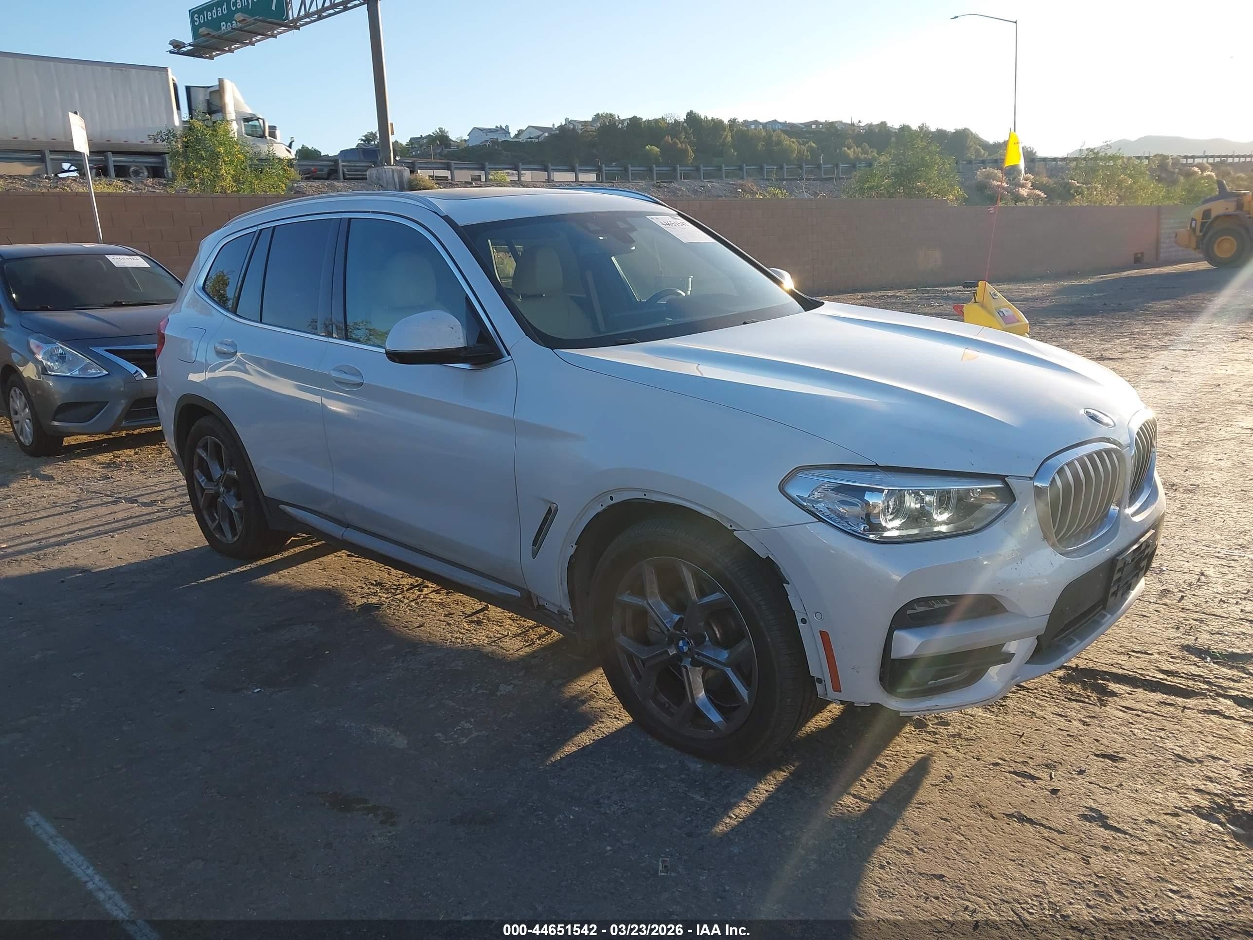2021 Bmw X3 Phev Xdrive30e White vin: 5UXTS1C05M9F13207