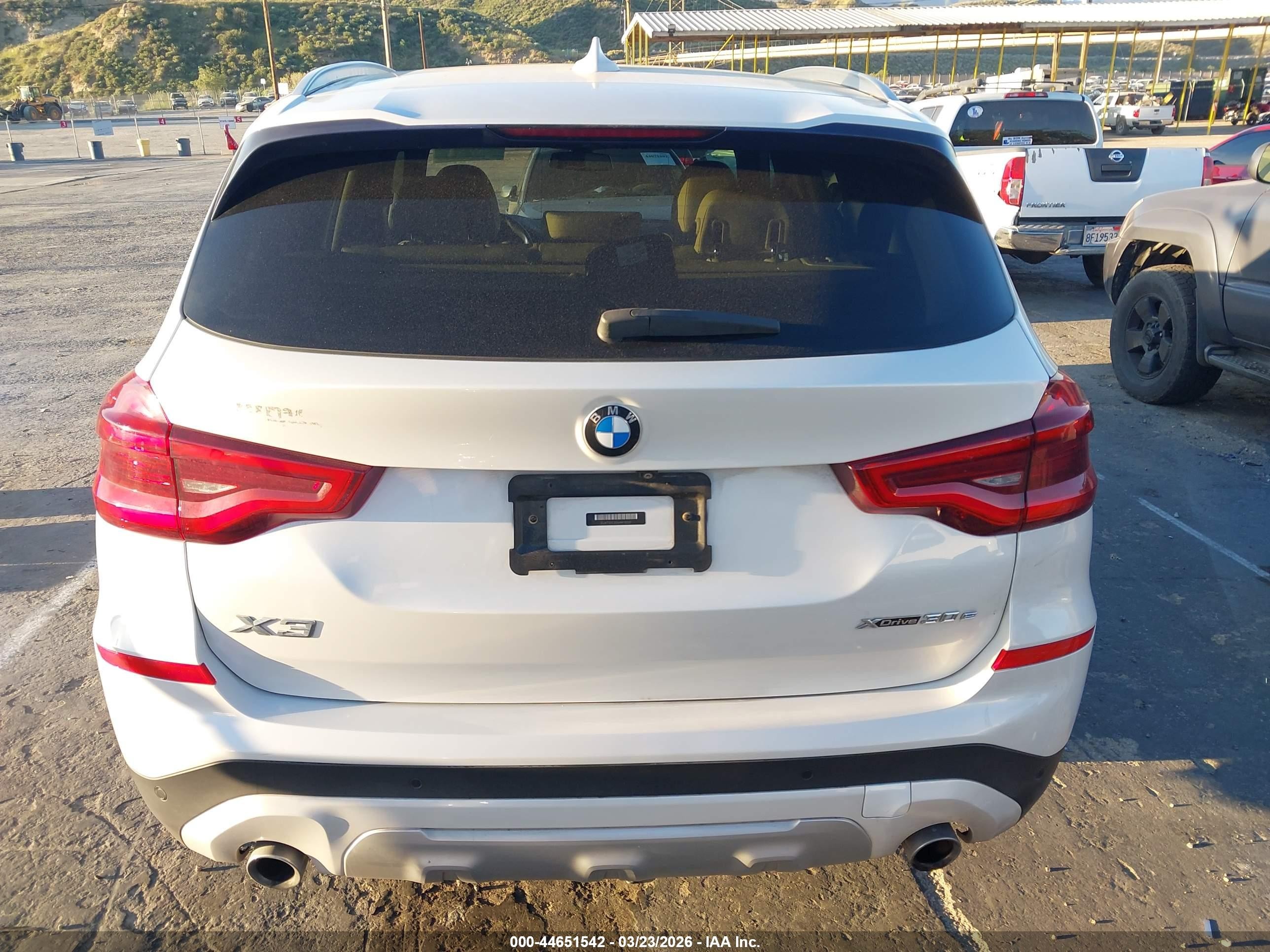 2021 Bmw X3 Phev Xdrive30e White vin: 5UXTS1C05M9F13207