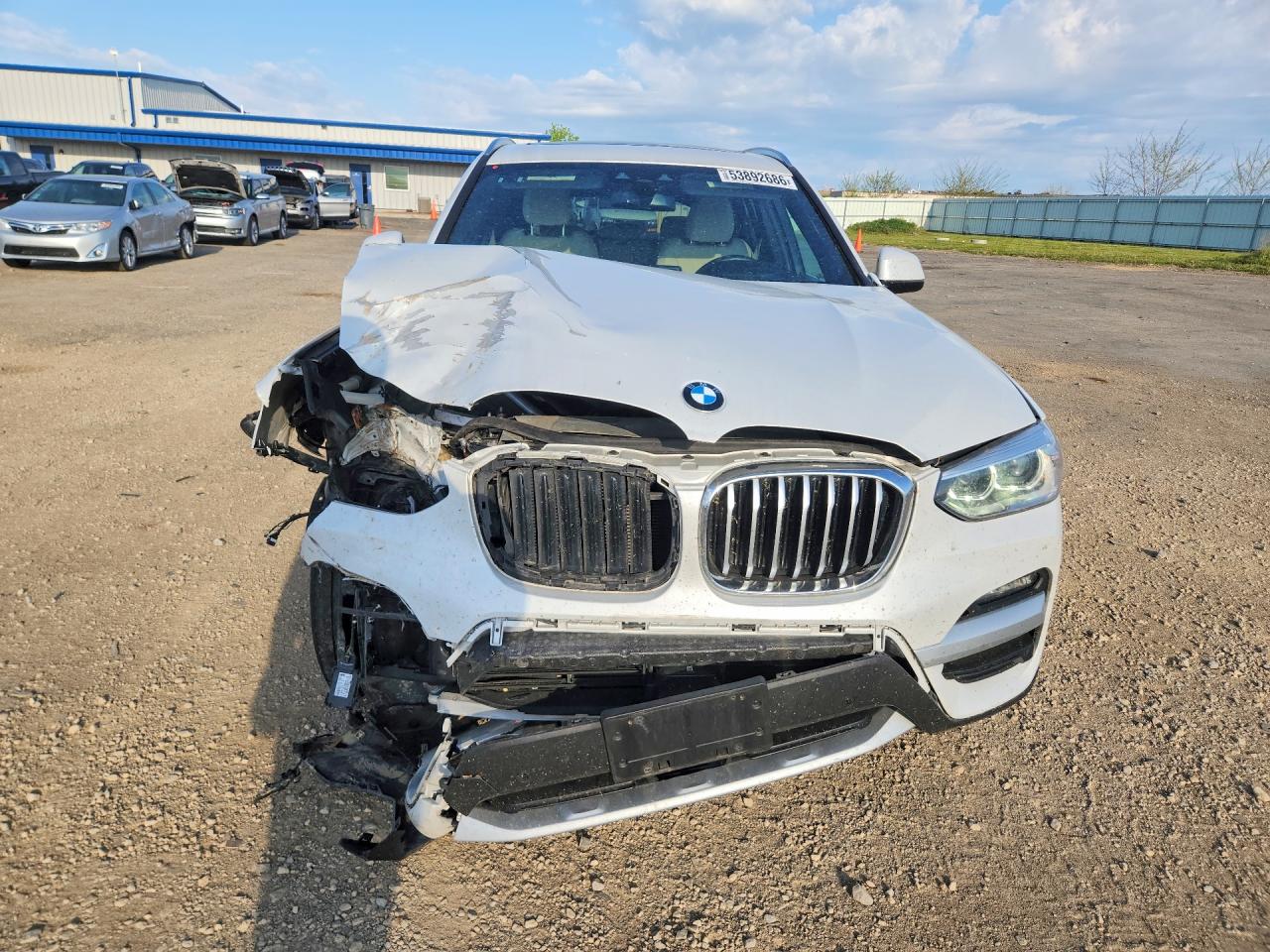 2021 Bmw X3 Xdrive30e White vin: 5UXTS1C06M9G72429