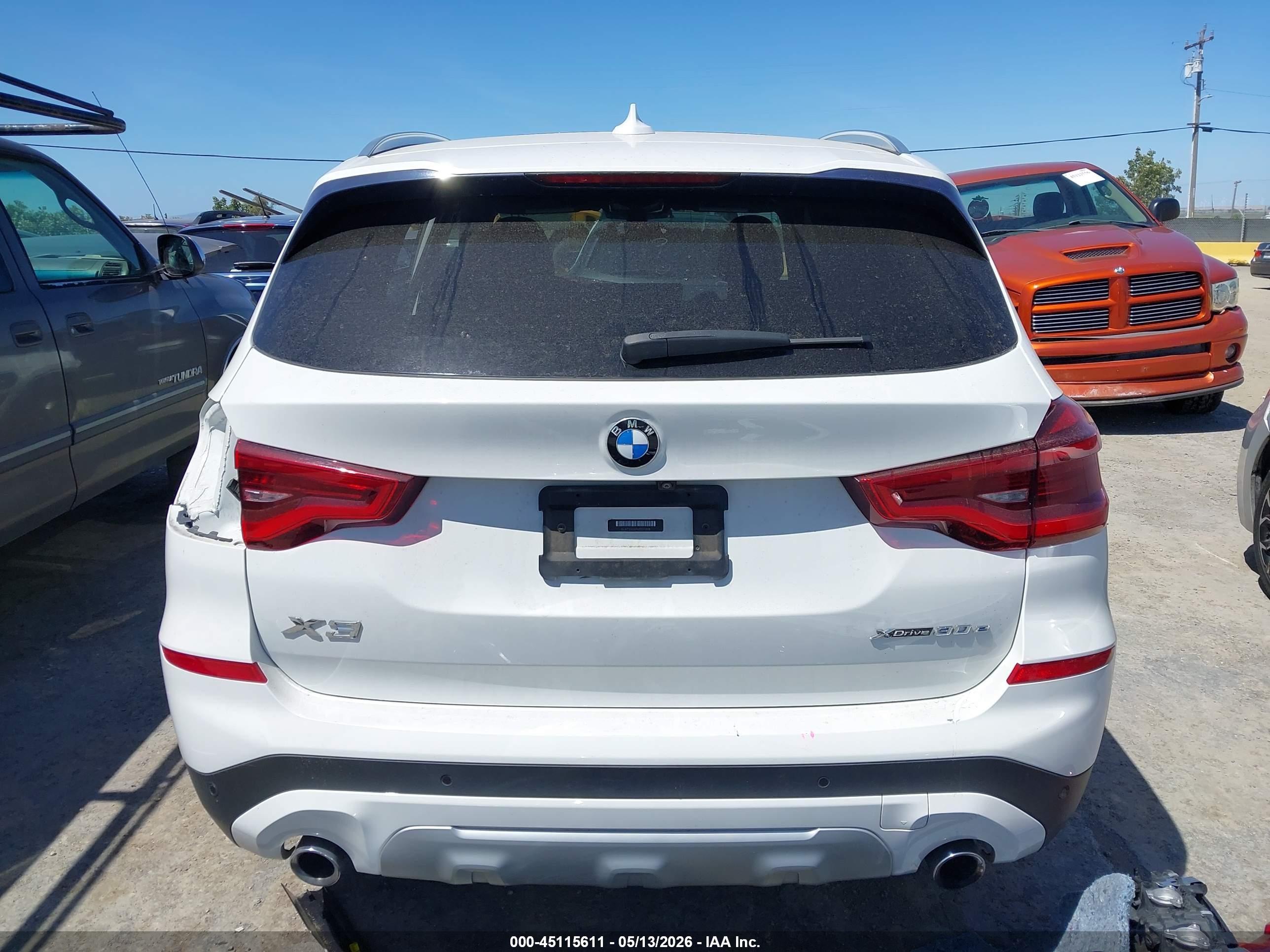 2021 Bmw X3 Phev Xdrive30e White vin: 5UXTS1C07M9D72818