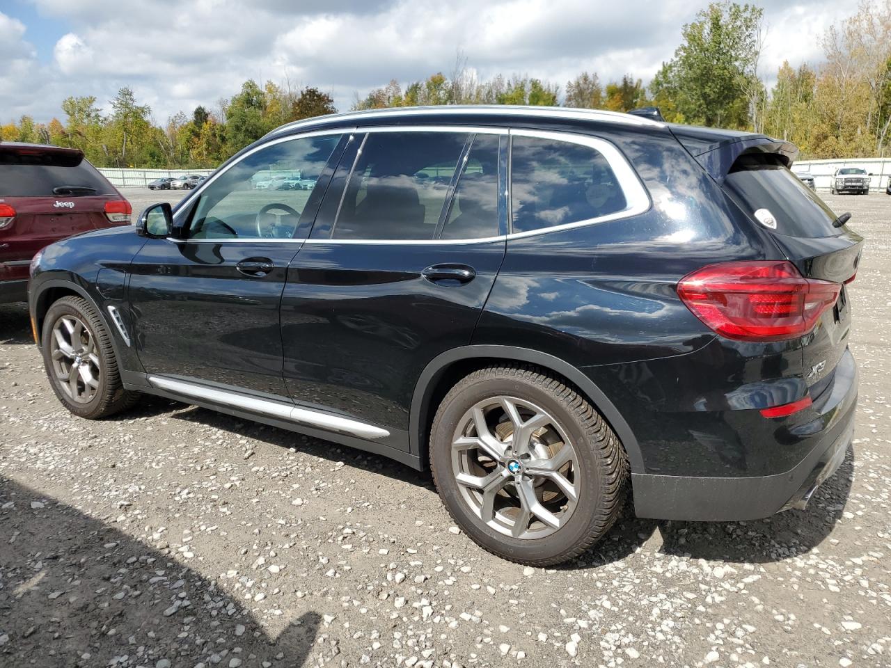 2021 Bmw X3 Xdrive30e Black vin: 5UXTS1C09M9D89975