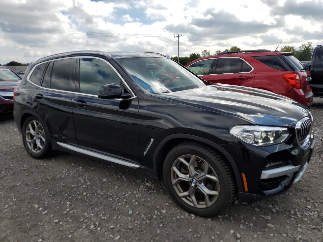 2021 Bmw X3 Xdrive30e Black vin: 5UXTS1C09M9D89975