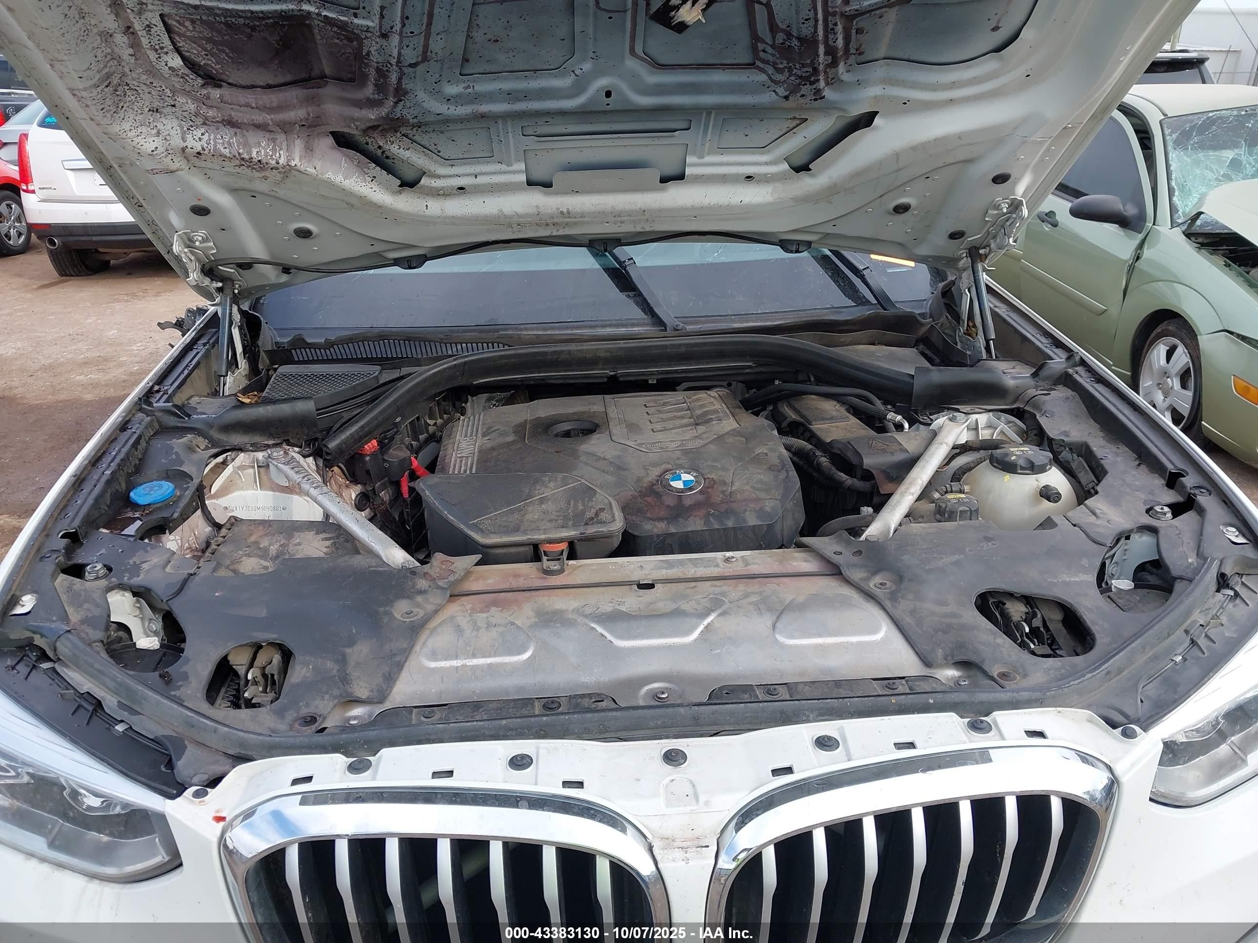 2021 Bmw X3 Sdrive30i White vin: 5UXTY3C00M9D90801