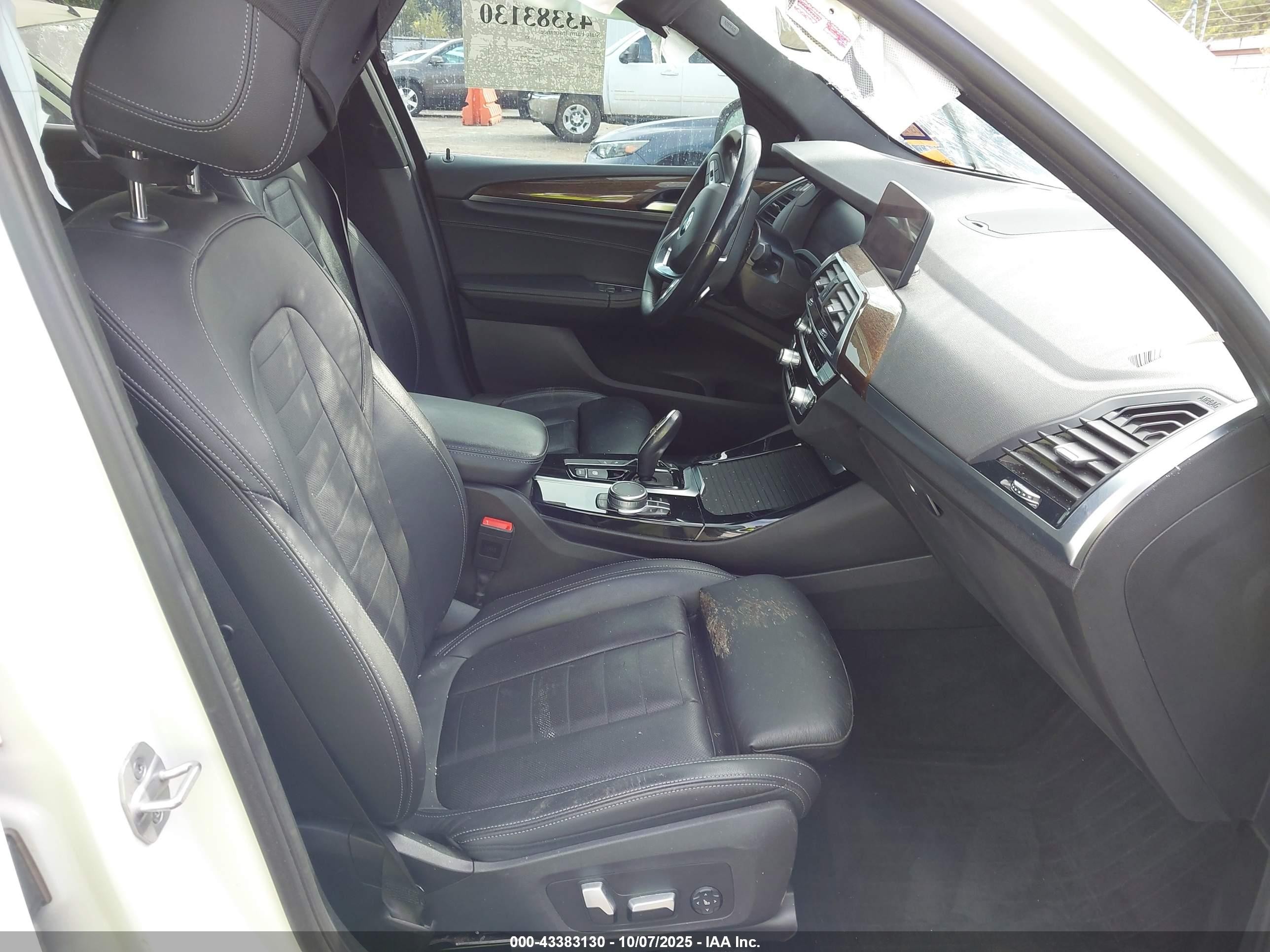 2021 Bmw X3 Sdrive30i White vin: 5UXTY3C00M9D90801