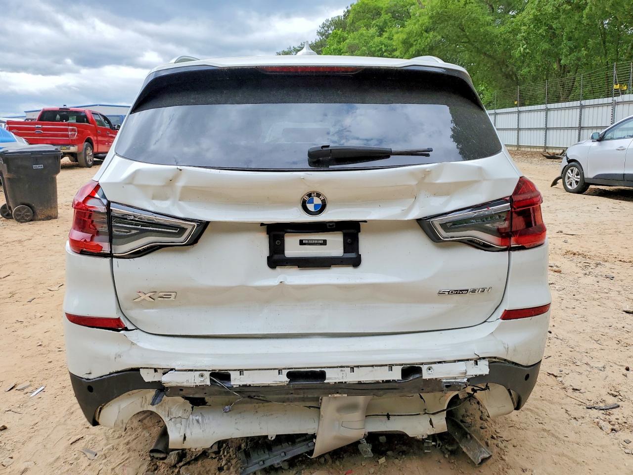 2020 Bmw X3 Sdrive30i White vin: 5UXTY3C01L9D46076
