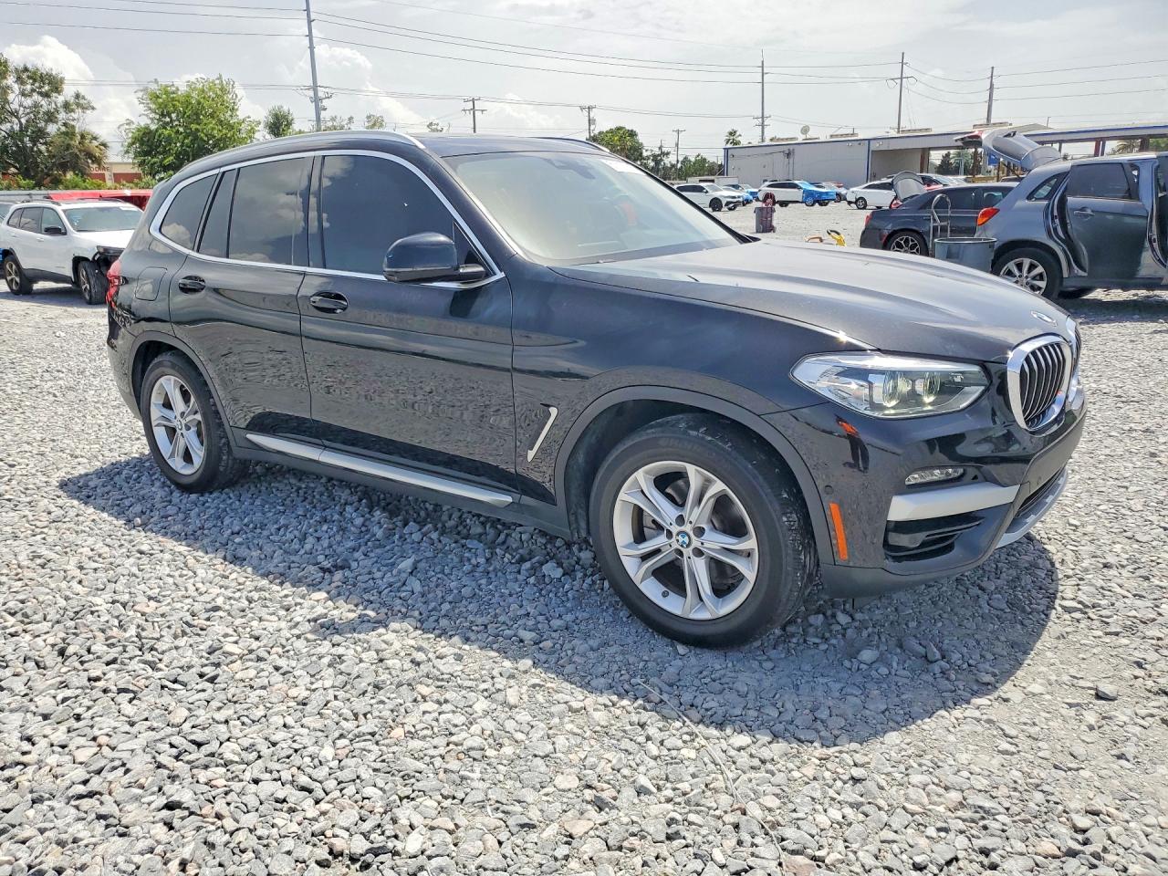 2020 Bmw X3 Sdrive30i Black vin: 5UXTY3C06L9D10030