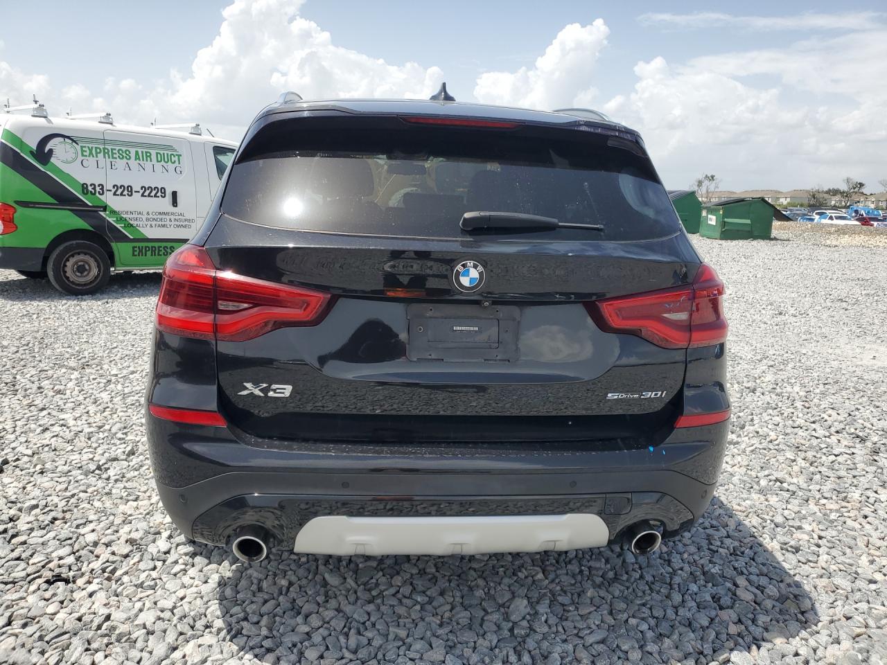 2020 Bmw X3 Sdrive30i Black vin: 5UXTY3C06L9D10030