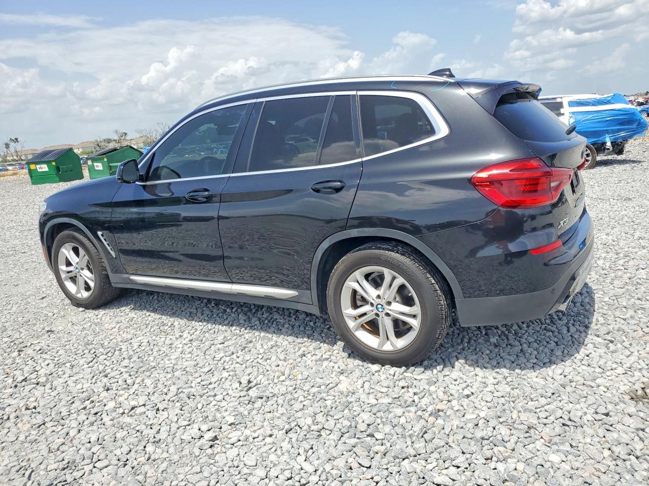 2020 Bmw X3 Sdrive30i Black vin: 5UXTY3C06L9D10030