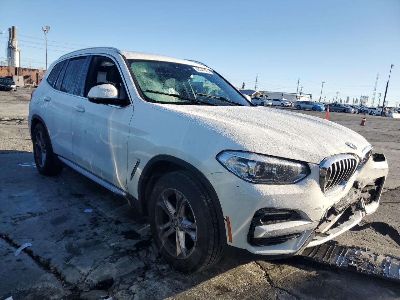 2021 Bmw X3 Sdrive30i White vin: 5UXTY3C08M9E99720