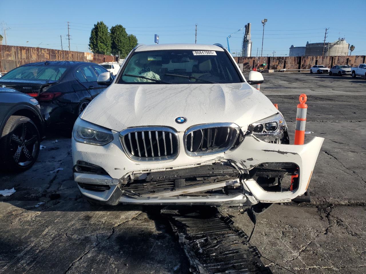 2021 Bmw X3 Sdrive30i White vin: 5UXTY3C08M9E99720