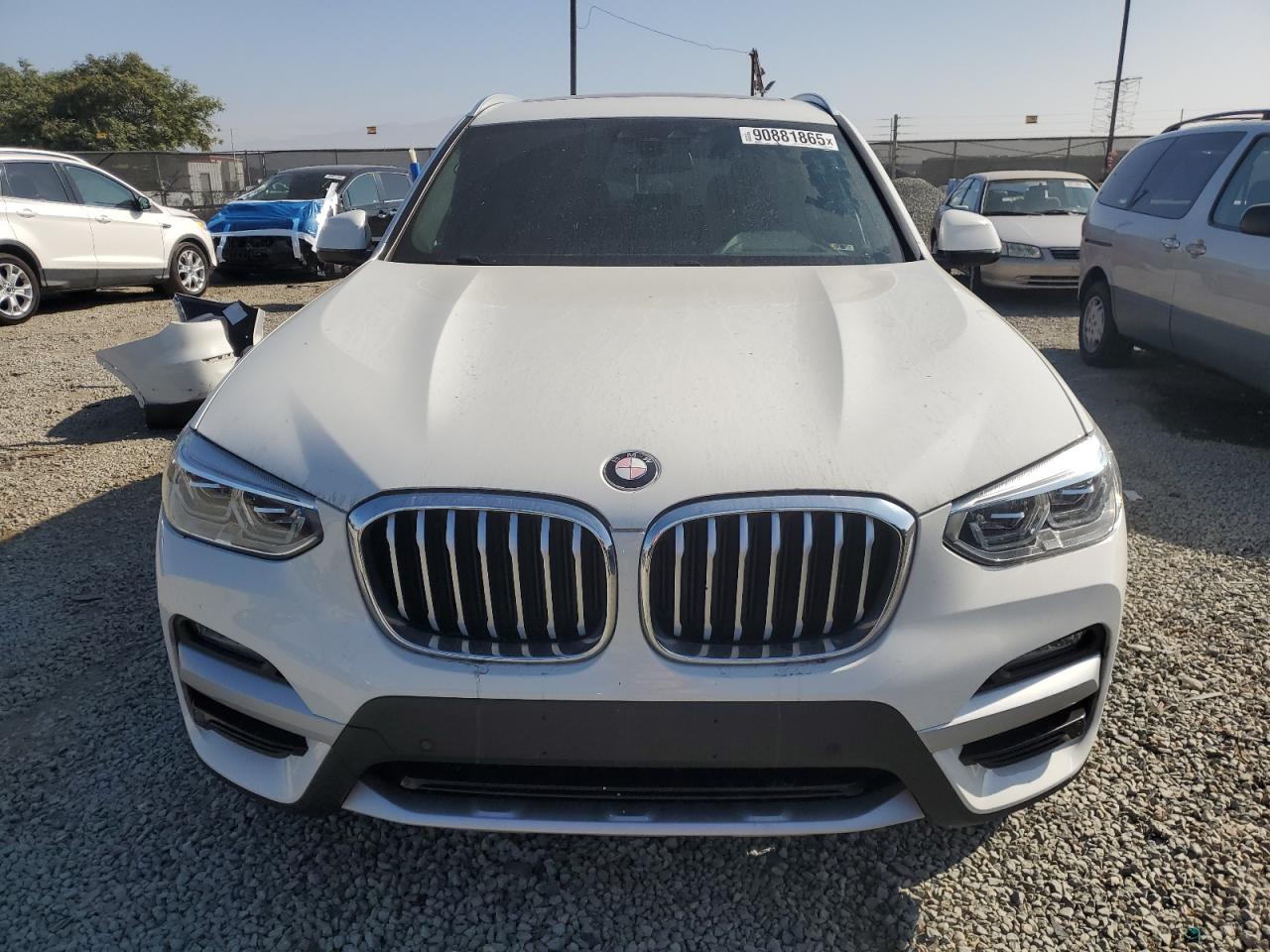 2021 Bmw X3 Sdrive30i White vin: 5UXTY3C0XM9G01213