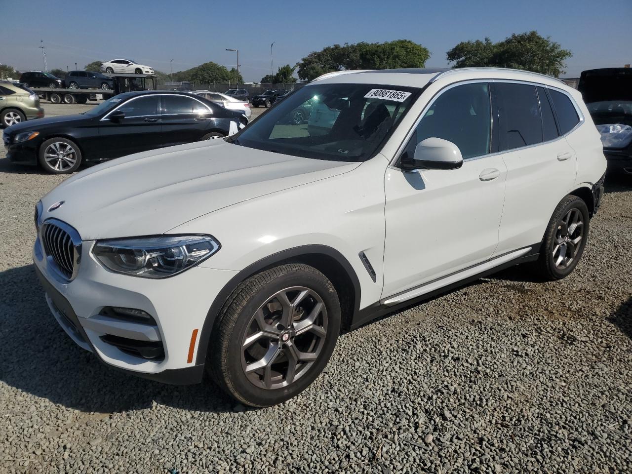 2021 Bmw X3 Sdrive30i White vin: 5UXTY3C0XM9G01213