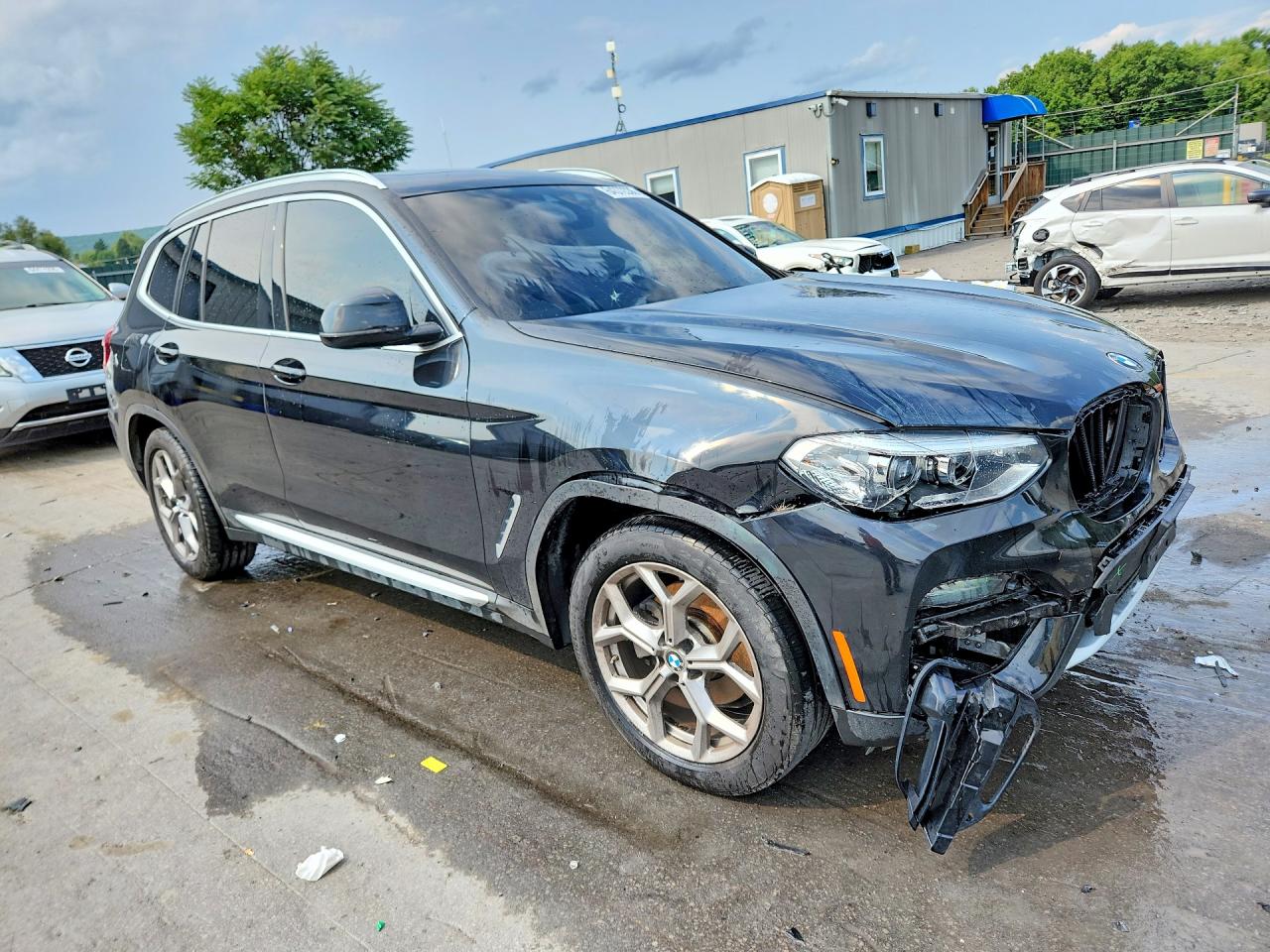 2021 Bmw X3 Xdrive30i Черный vin: 5UXTY5C02M9H55166