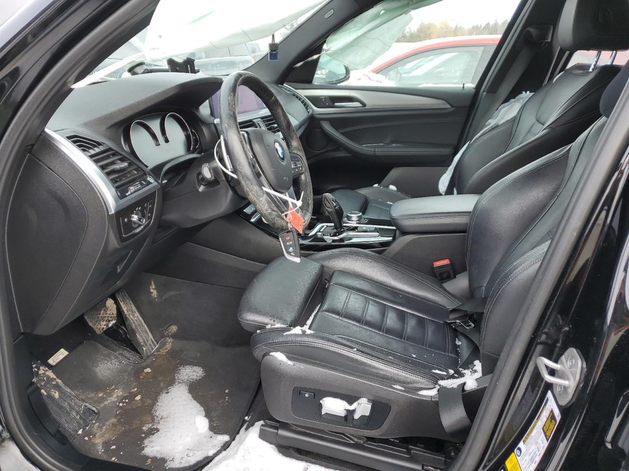 2021 Bmw X3 Xdrive30i Black vin: 5UXTY5C03M9H37288
