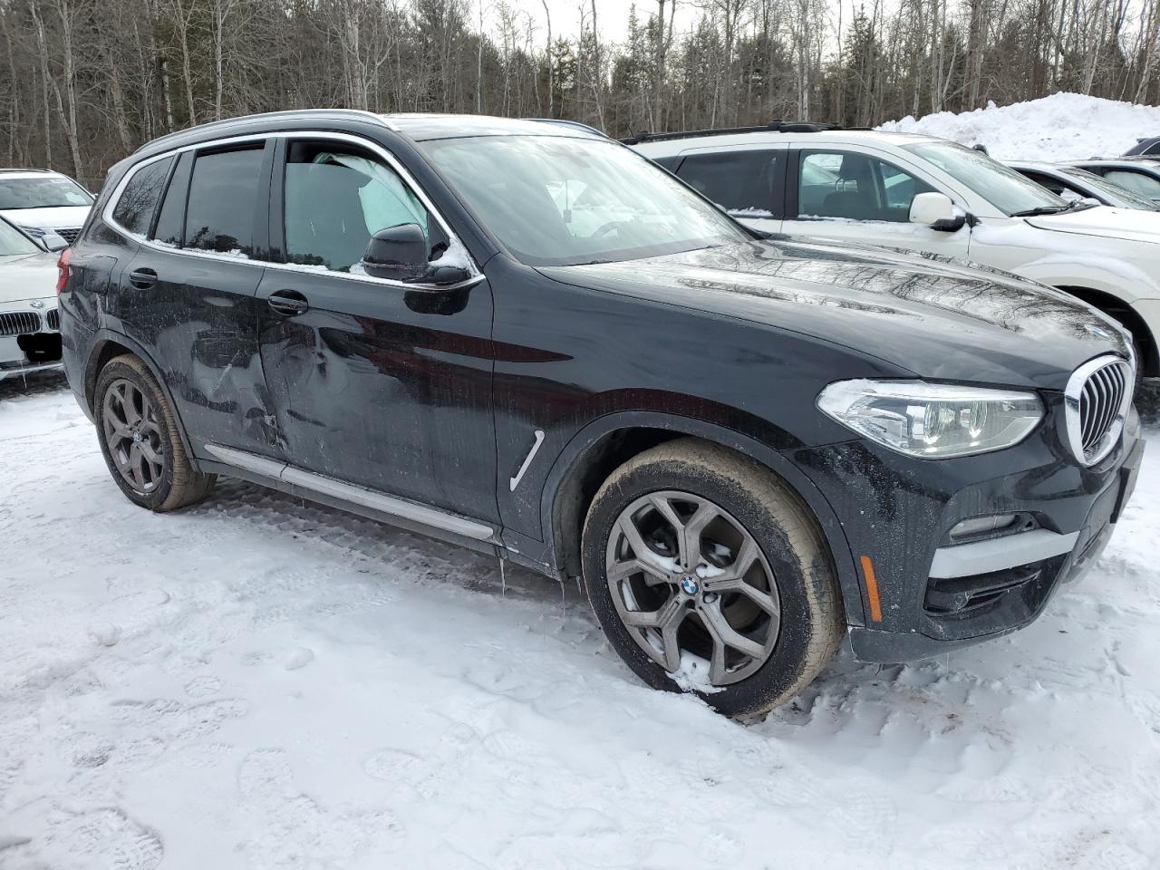 2021 Bmw X3 Xdrive30i Black vin: 5UXTY5C03M9H37288