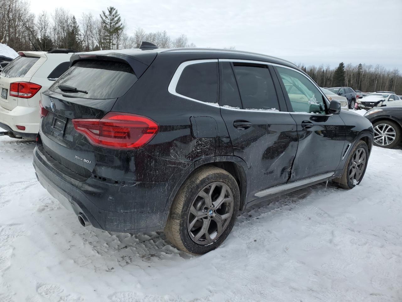 2021 Bmw X3 Xdrive30i Black vin: 5UXTY5C03M9H37288