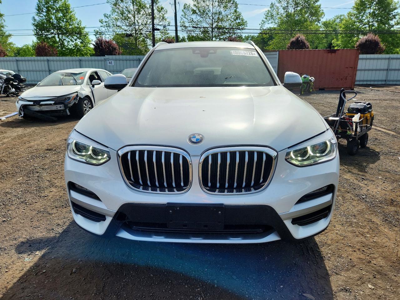 2020 Bmw X3 Xdrive30i White vin: 5UXTY5C05LLT35643