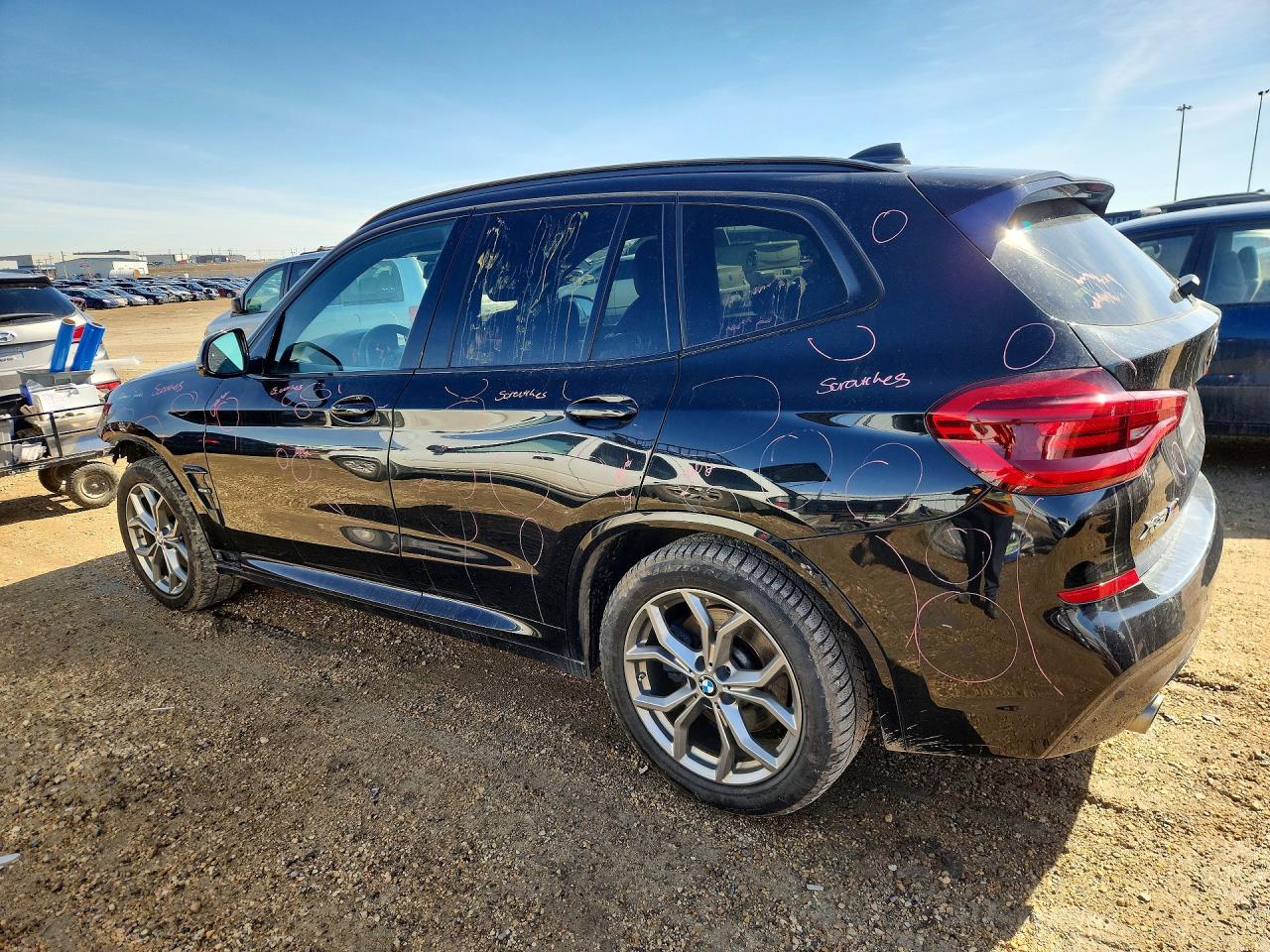 2020 Bmw X3 30 Xdrive Black vin: 5UXTY5C05LLT37277