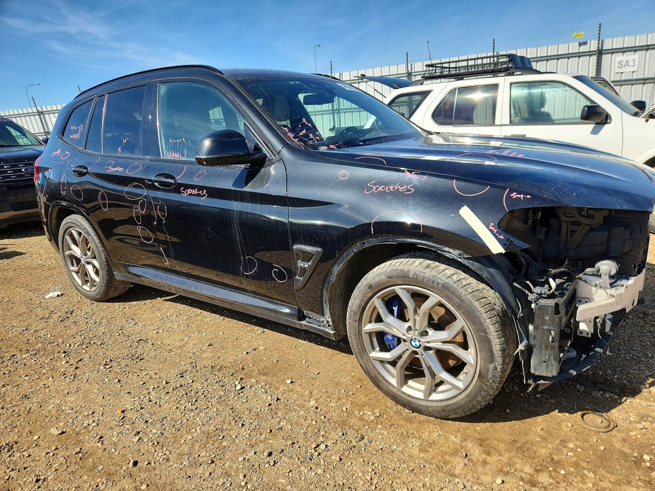 2020 Bmw X3 30 Xdrive Black vin: 5UXTY5C05LLT37277