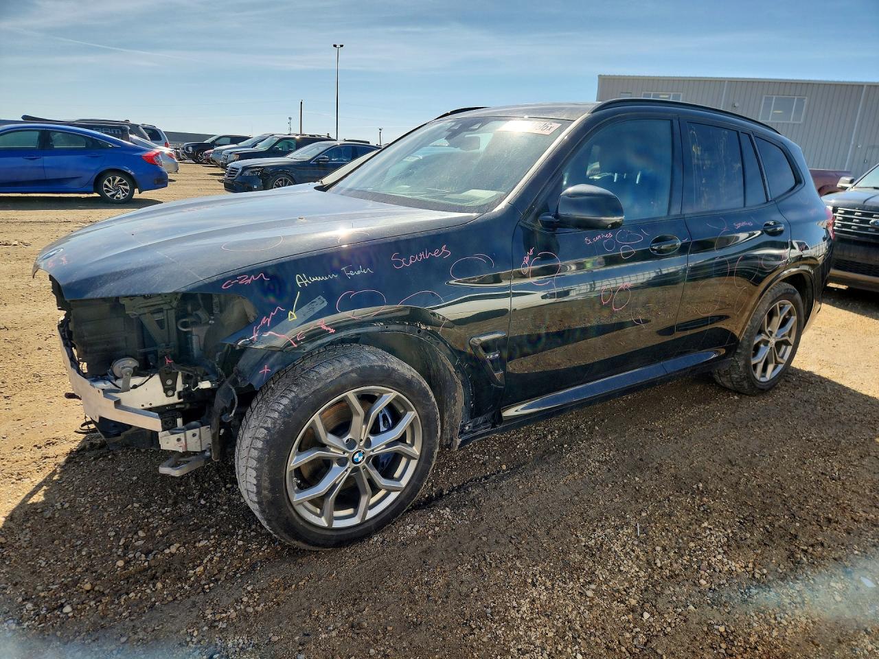 2020 Bmw X3 30 Xdrive Черный vin: 5UXTY5C05LLT37277