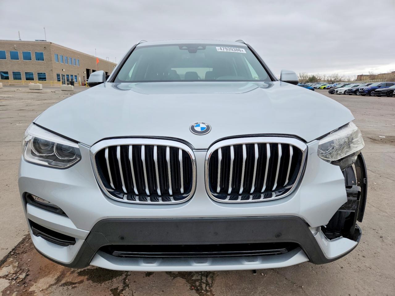 2021 Bmw X3 Xdrive30i Silver vin: 5UXTY5C05M9E20788