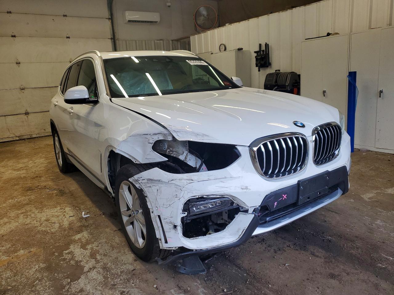 2021 Bmw X3 Xdrive30i Белый vin: 5UXTY5C05M9E63625
