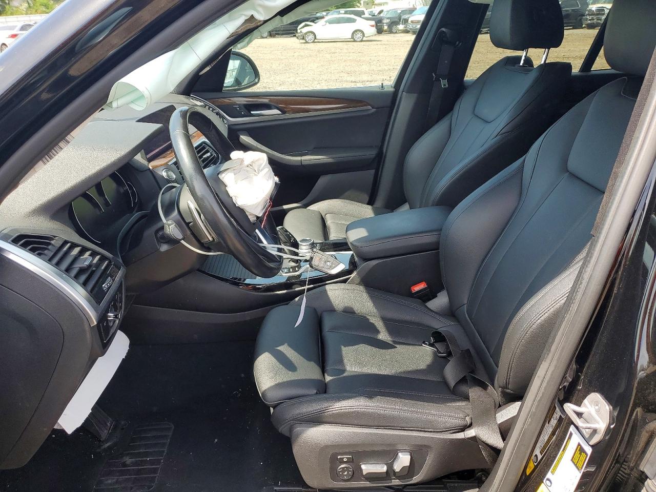 2021 Bmw X3 Xdrive30i Black vin: 5UXTY5C05M9F13424